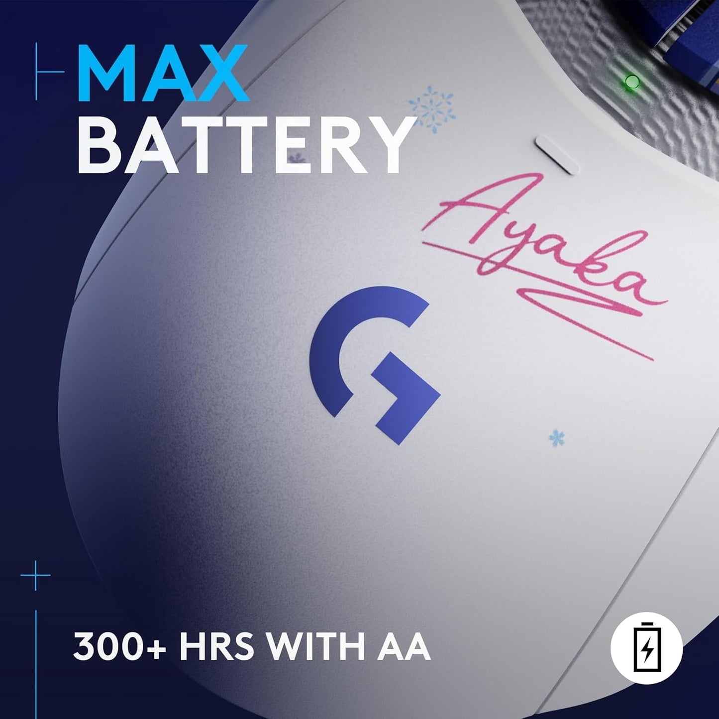 Logitech G309 Lightspeed Wireless Gaming Mouse, Lightweight, LIGHTFORCE Switches, Hero 25K Sensor, 300+ hr Battery, 6 Programmable Buttons, PC & Mac - Genshin Impact Limited Edition