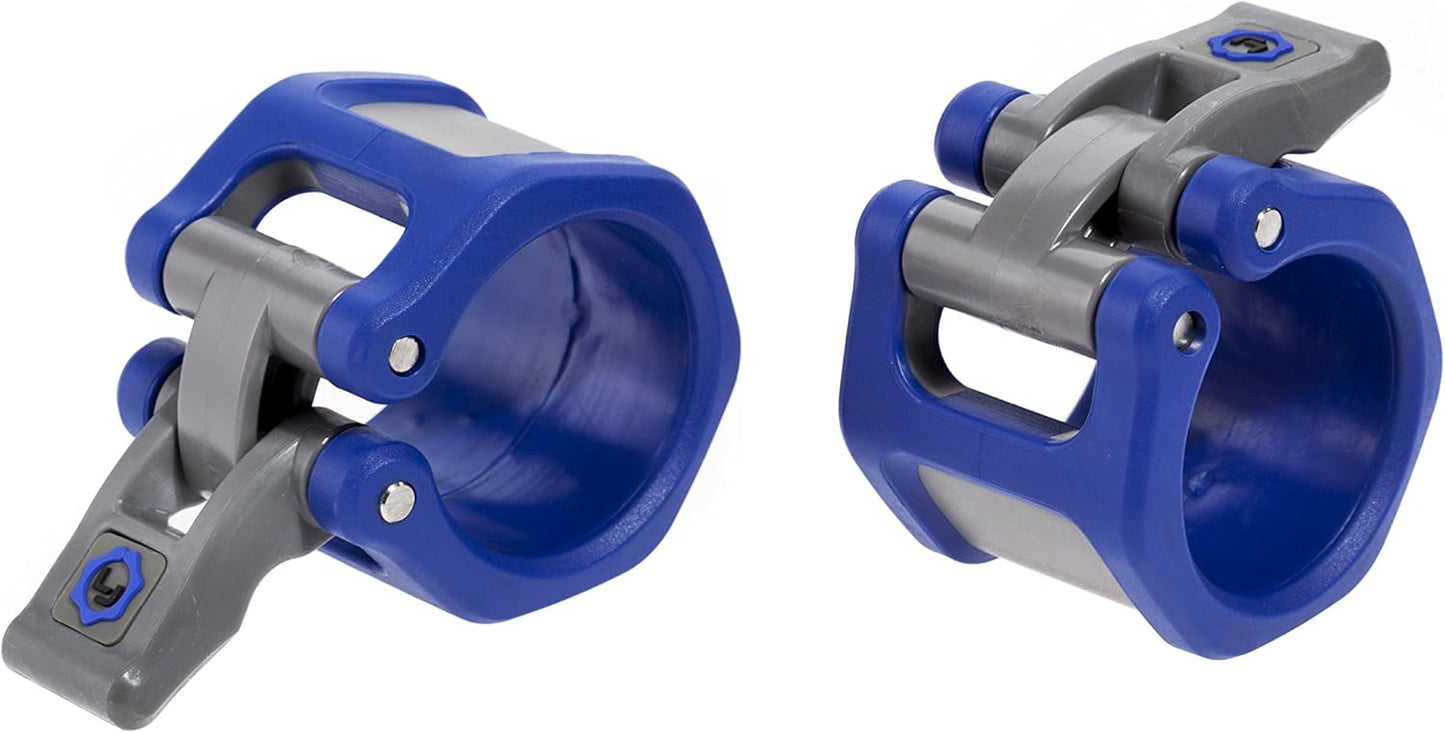 Lock-Jaw HEX 50mm / 2" Olympic Barbell Collar (Blue)