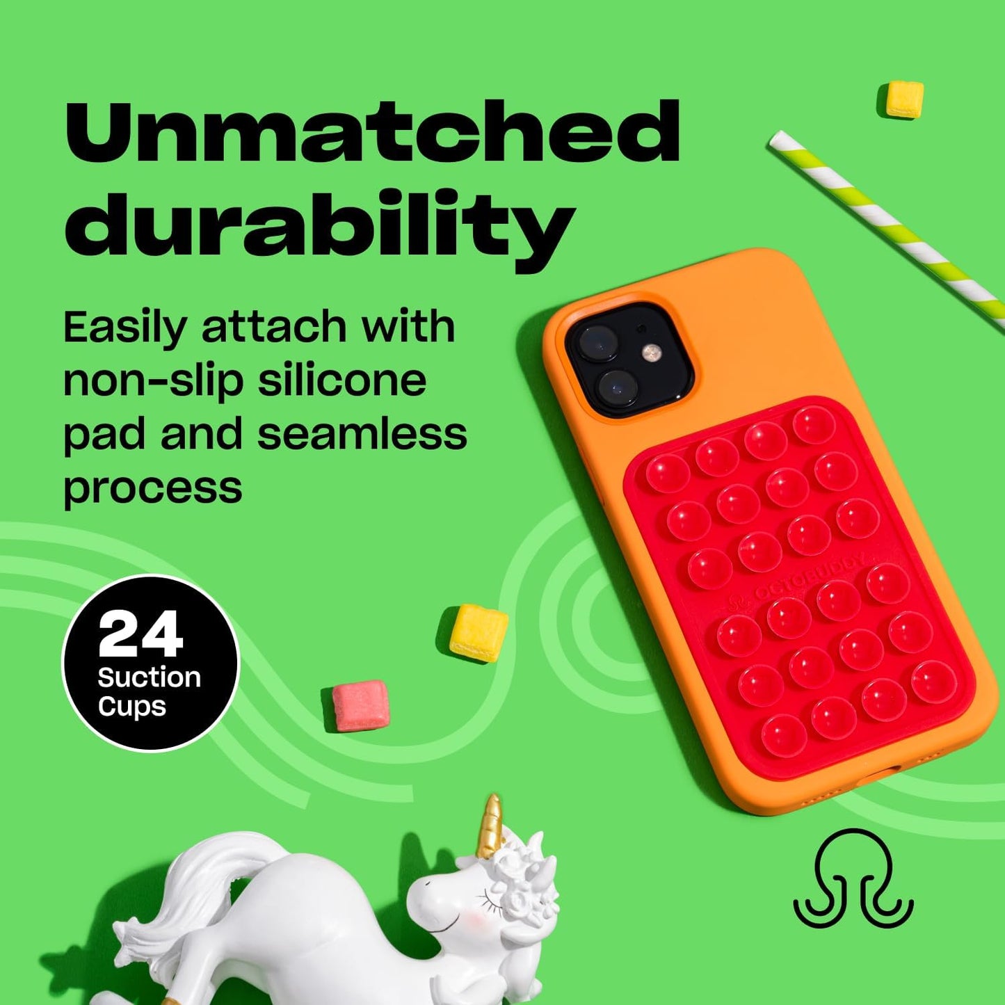 Classic MAX - Silicone Suction Phone Case Adhesive Mount - Hands-Free, Strong Grip Holder for Selfies and Videos - iPhone and Android Compatible - 2.6″ x 3.9″, Darth Vader