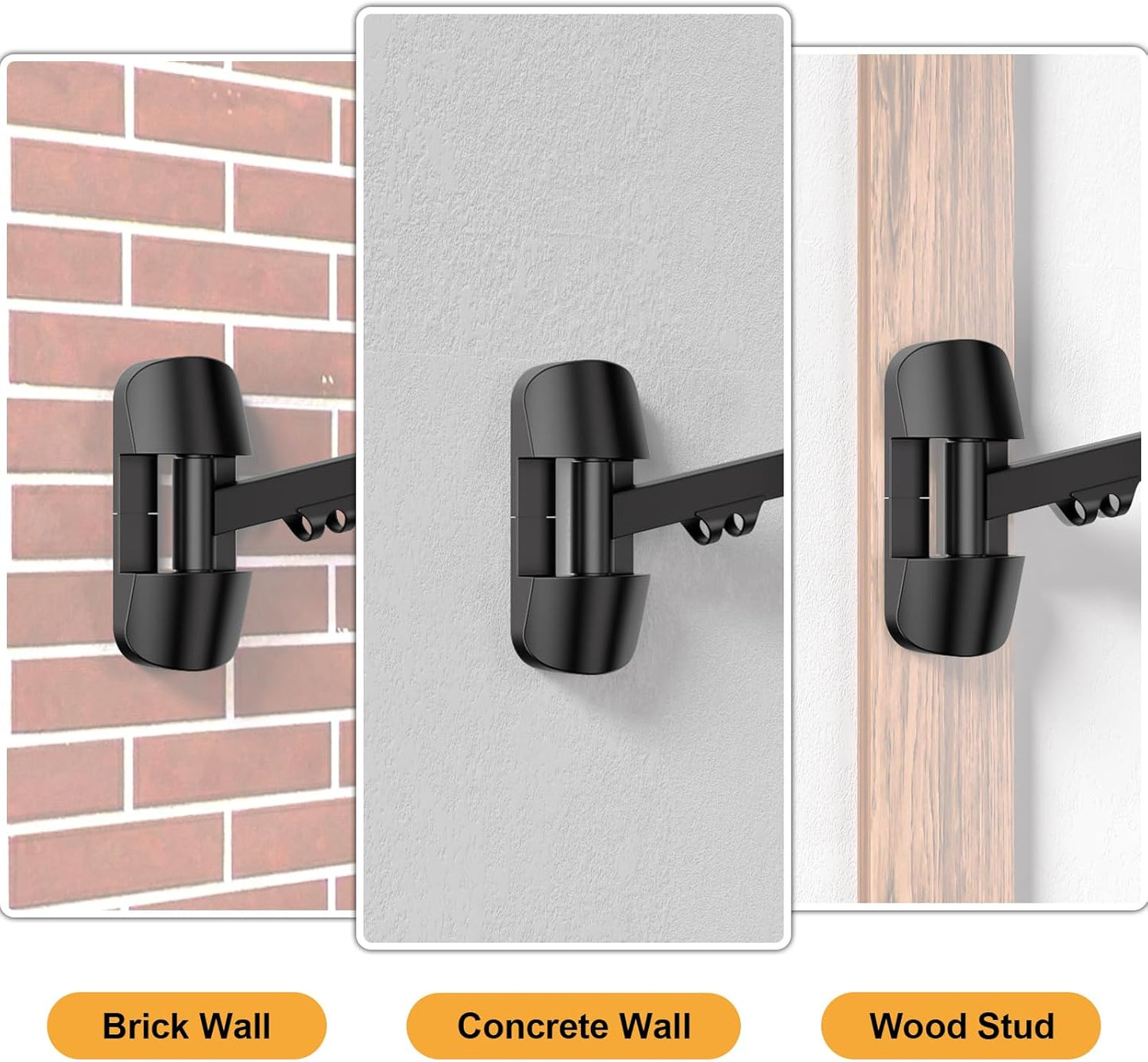 Wall Mount Keyboard Tray- Keyboard and Mouse Stand & Monitor Mount Arm,Height Adjustable Typing Platform Holds up to 26.4 lbs,Black