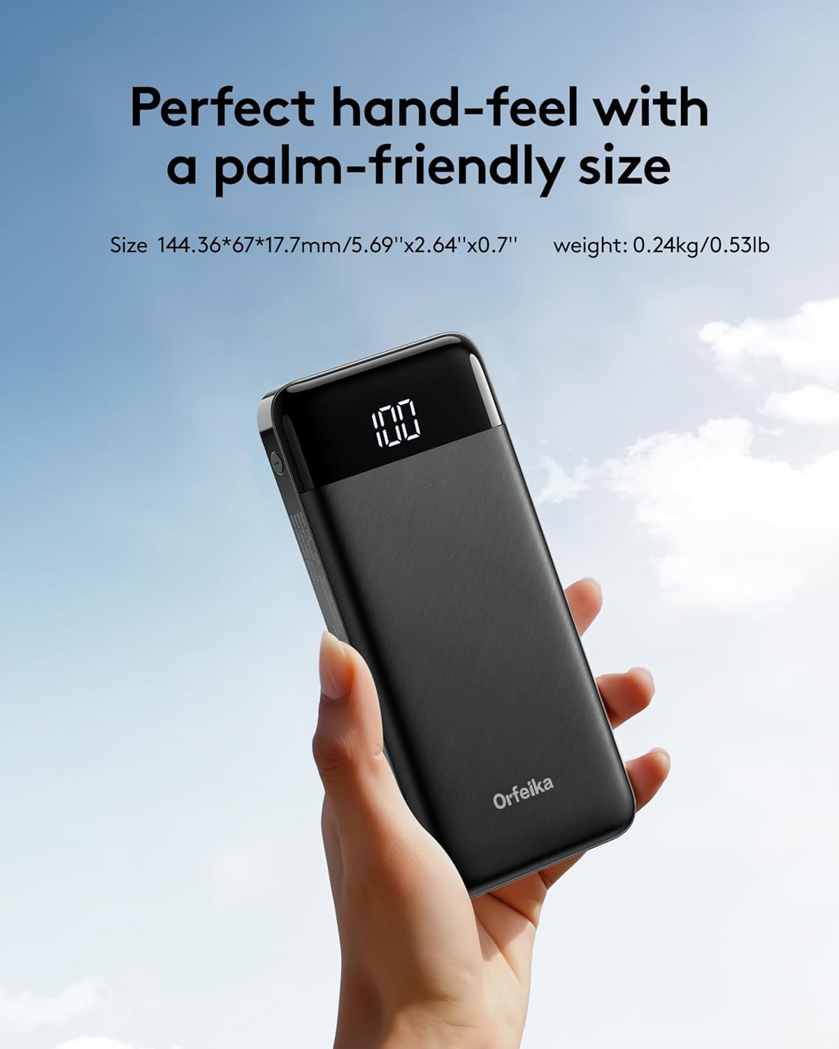 Portable Phone Charger, 10000mAh Portable Charger Power Bank with Built-in Cables, Travel Essential Battery Pack Compatible with iPhone, Samsung, Google, iPads, Tablets, etc