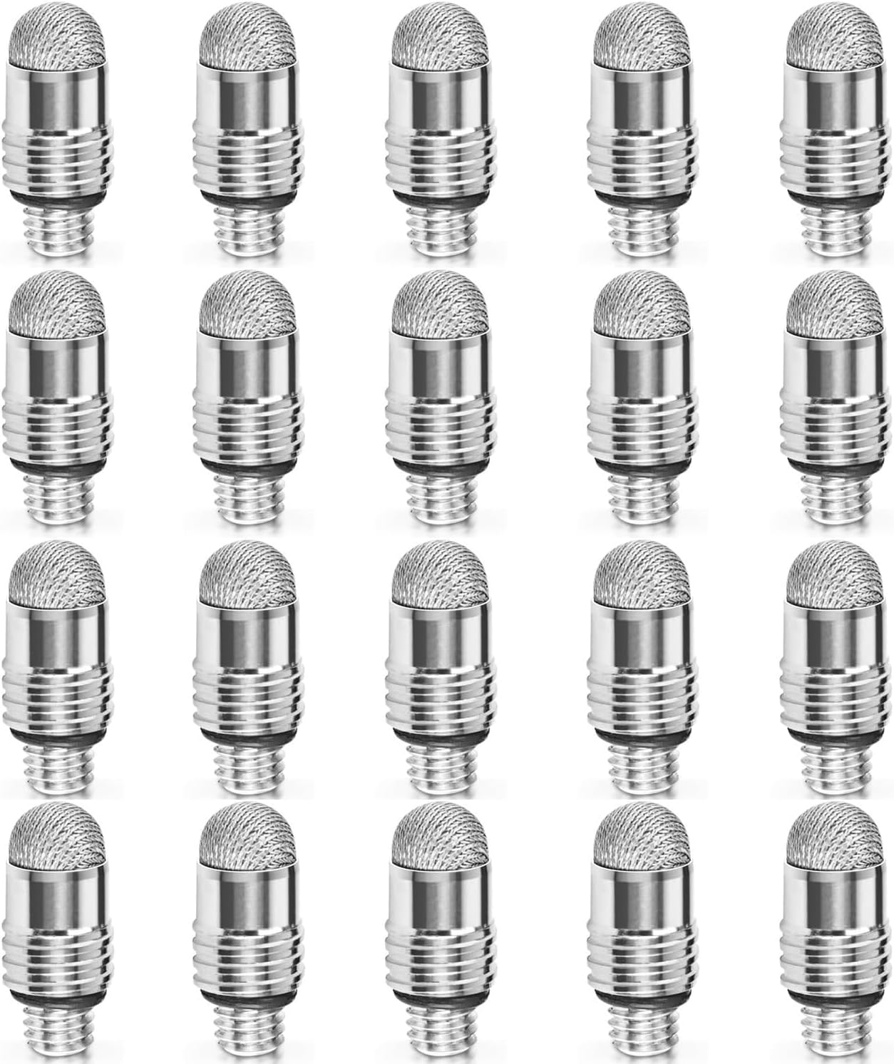 Mesh Fiber Tips (10 Pack) GUUGEI Stylus Pen Replacement Tips Suitable for capacitive Touch Screen,High Sensitivity, Soft, no Scratch Screen Pen tip