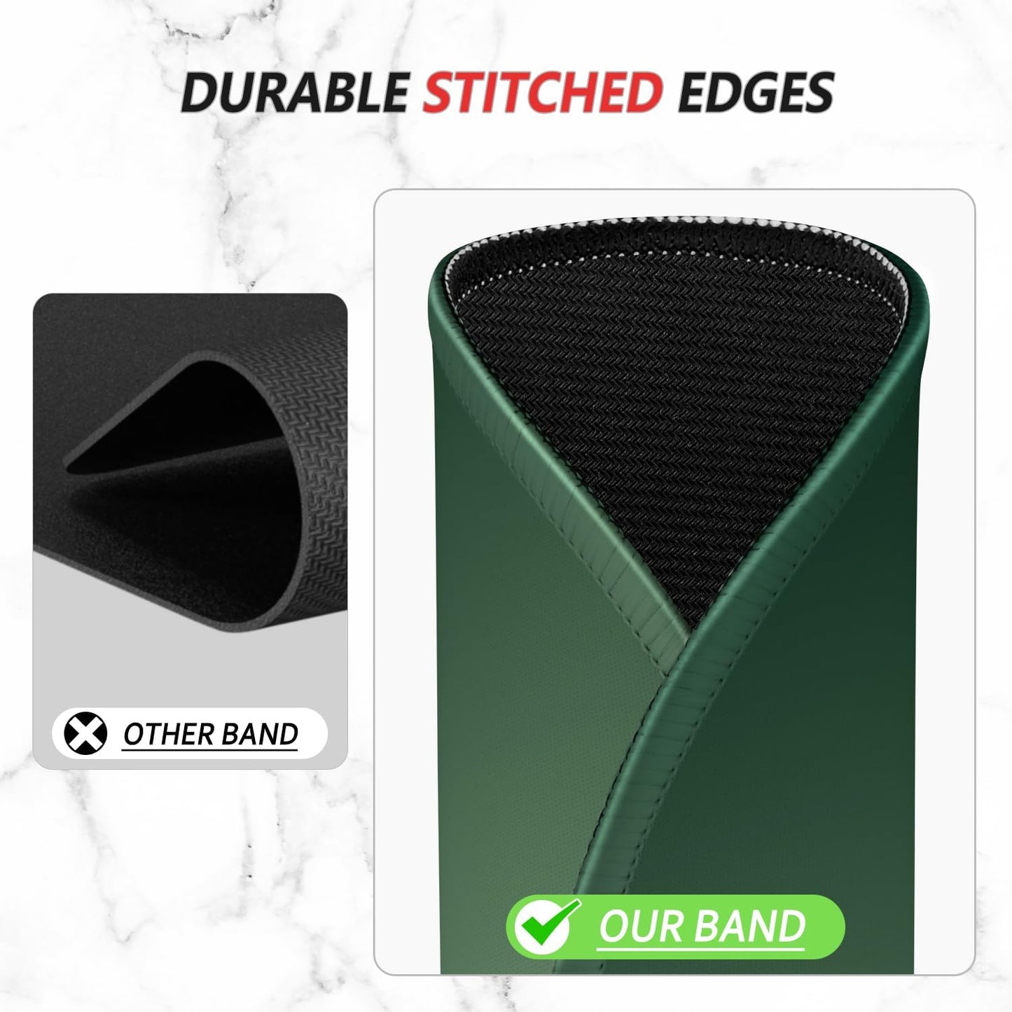 ITNRSIIET Mouse Pad Non-Slip Rubber Base Smooth Surface Stitched Edges Waterproof Durable Compatible with All Mice for Office & Gaming, Desk Accessory, Diameter 8.7 inch, Forest Gradient