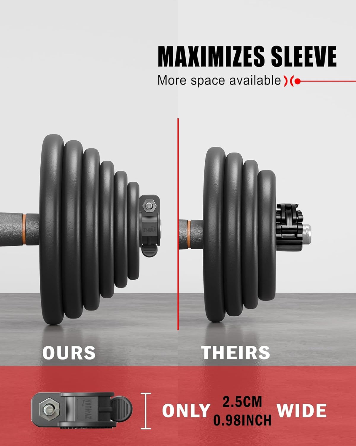 Mini Barbell Clips 1 inch I Multi-Size Adjustable Barbell Collar I 1 inch Barbell ClampsIQuick Release Weight Clips Pair of Locking for Dumbbell Bar