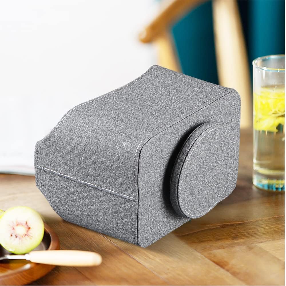 Fanousy 360° Rotating Remote Control Holder, PU Leather TV Remote Caddy Organizer Basket Storage Box with 5 Compartments for Pen, Pencil, Art Supplies, Makeup Brush, Office Desk Table Accessories