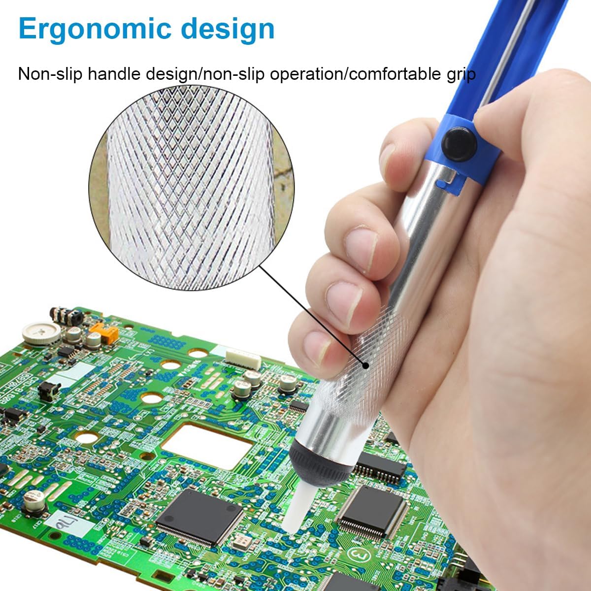 Soldering Iron Kit 60W with Interchangeable Iron Tips, Stand, Solder Tube, Welding Wire, 15-in-1 Adjustable Temperature Soldering Gun Welding Iron Kit for any Hobby Enthusiast 110V