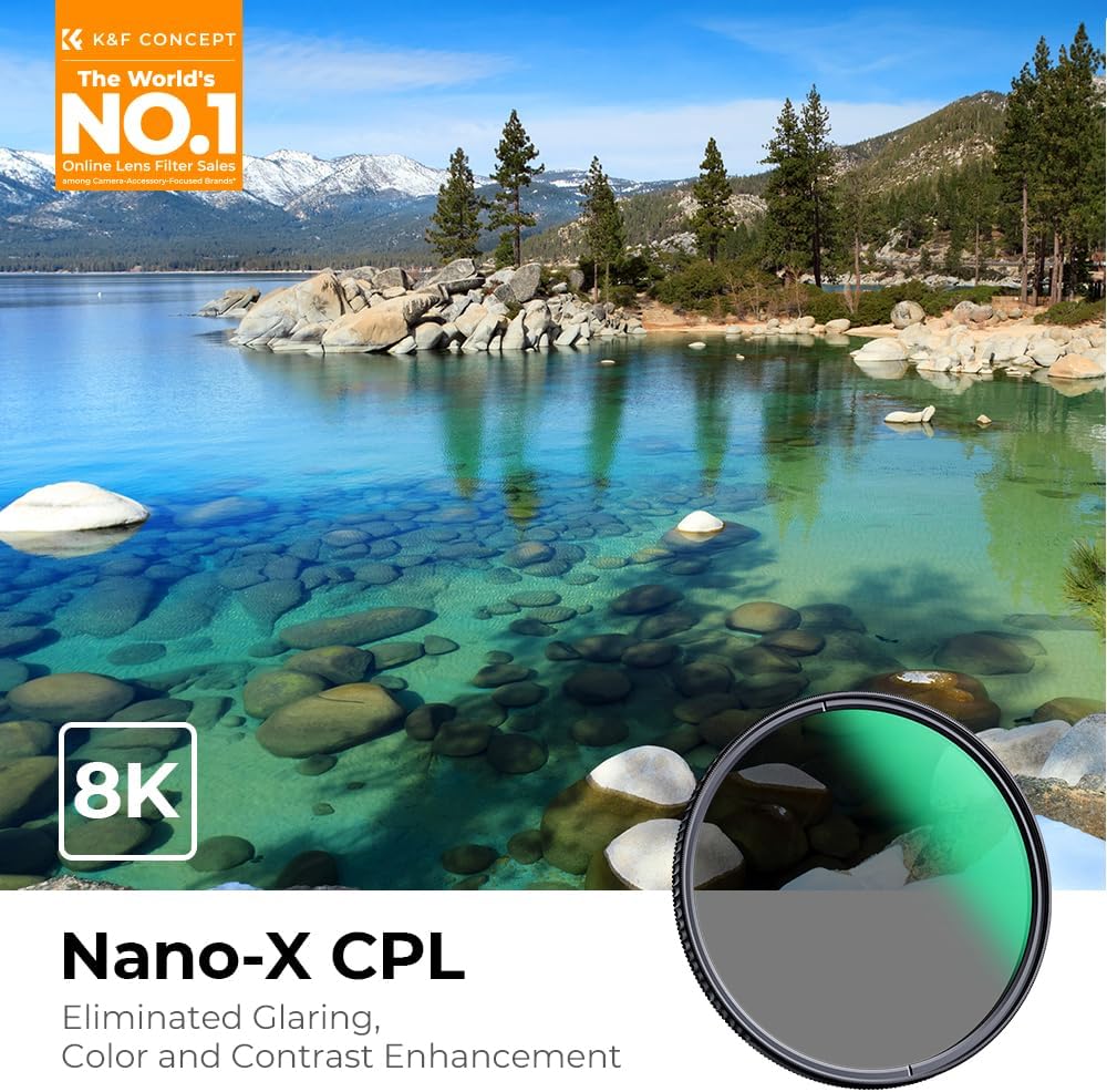 K&F CONCEPT 112mm Circular Polarizers Filter 28 Layer Super Slim Circular Polarizing Filter (CPL) Lens Filter Compatible with Nikon Z 14-24mm f2.8S Lens