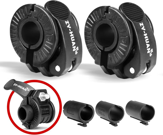 Pro Barbell Clips 1 inch Barbell Clamps 0.9-1.18inch Quick Release Weight Clips for Bars Multi-Size Adjustable Olympic Barbell Clamps