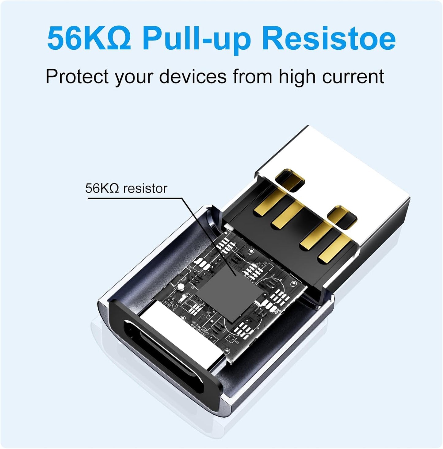USB to USB C Adapter 20 Pack,USB A to USB C Adapter,C Female to A Male,USBA Charger Cable Converter for iPhone,iPad,AirPods,Tablet,Grey