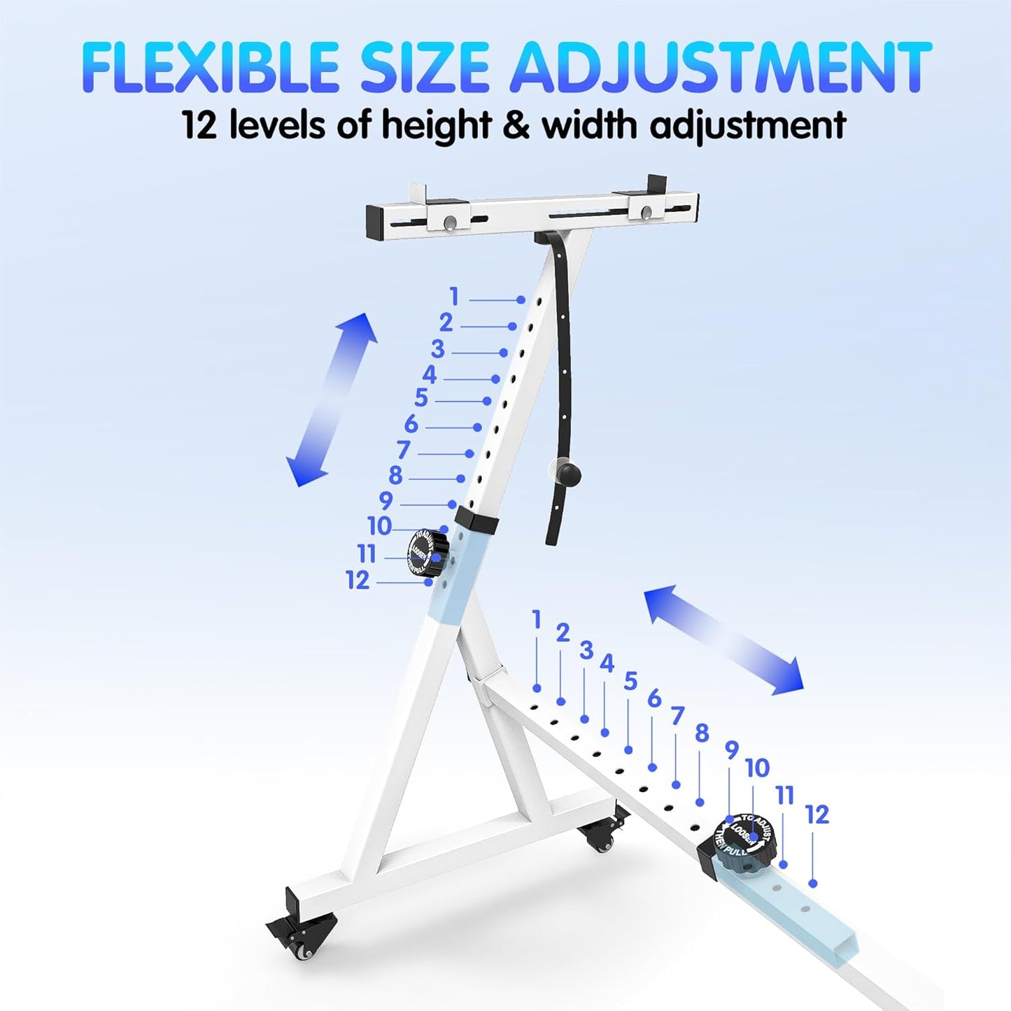 Universal Z-style Heavy-Duty Piano Keyboard Stand - Adjustable and Portable for 61/88 Keys (White)