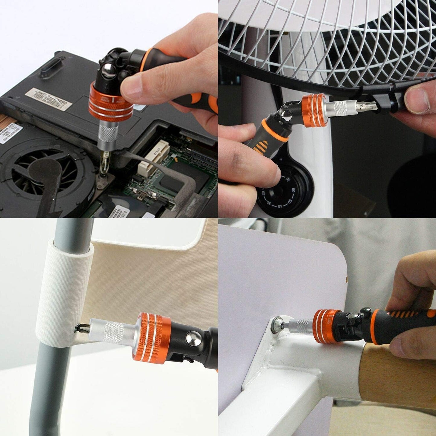 Precision Ratchet Screwdriver Set, JAKEMY 69 in 1 Household Screwdriver Home Repair Tool Kit, Disassemble Magnetic Rotating Ratchet Screwdriver Kit for Furniture/Car/Computer/Electronics Maintenance