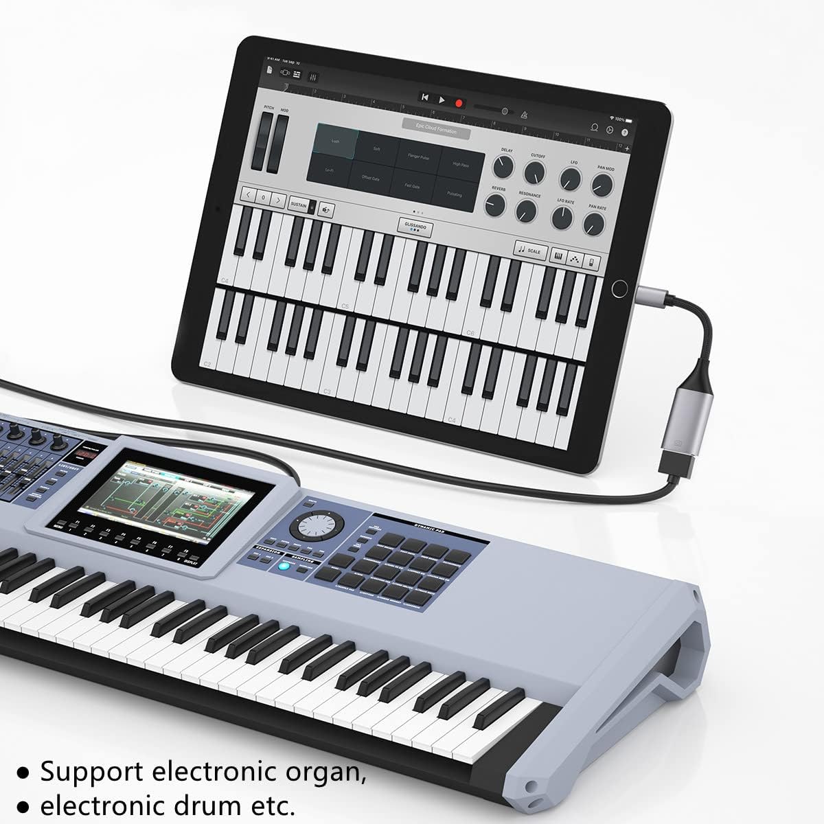 IVSHOWCO Lightning to USB Adapter [Apple MFi Certified], USB Camera Adapter for iPhone, iOS OTG Cable Adapter, Supports Flash Drive, Card Reader, Mouse, Keyboard