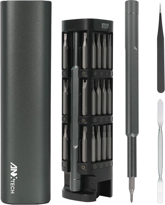 46-in-1 Precision Screwdriver Set with S2 Steel Bits & Security Bits, Mini Tool Kit for Electronics, Computers, Phones, Home/Dorm DIY, Magnetic Screwdriver with Portable Box, Great Gift for Men