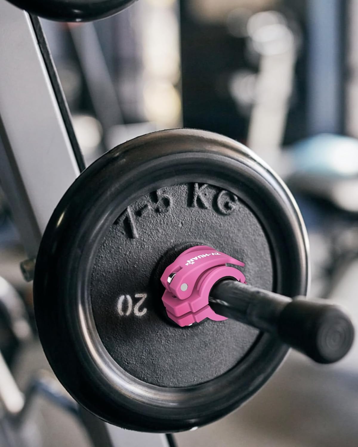 Pro Barbell Clips 1 inch Barbell Clamps 0.9-1.18inch Quick Release Weight Clips for Bars Multi-Size Adjustable Olympic Barbell Clamps