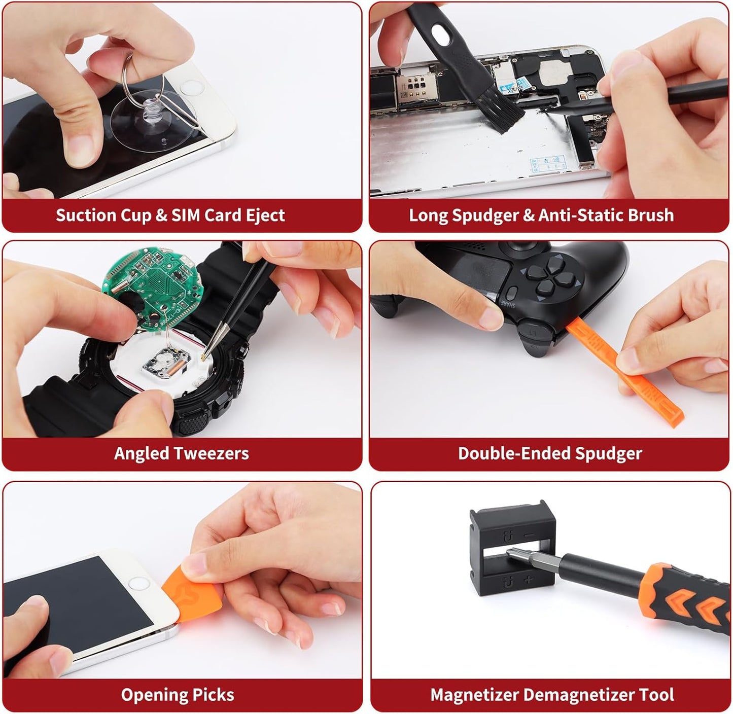 SHARDEN 58 in 1 Small Precision Screwdriver Set Magnetic Mini Screwdriver Set with Case Professional Electronic Tools Kit for iPhone, MacBook, Computer, Laptop, PC, RC, PS4, Xbox, Eyeglasses, Watch