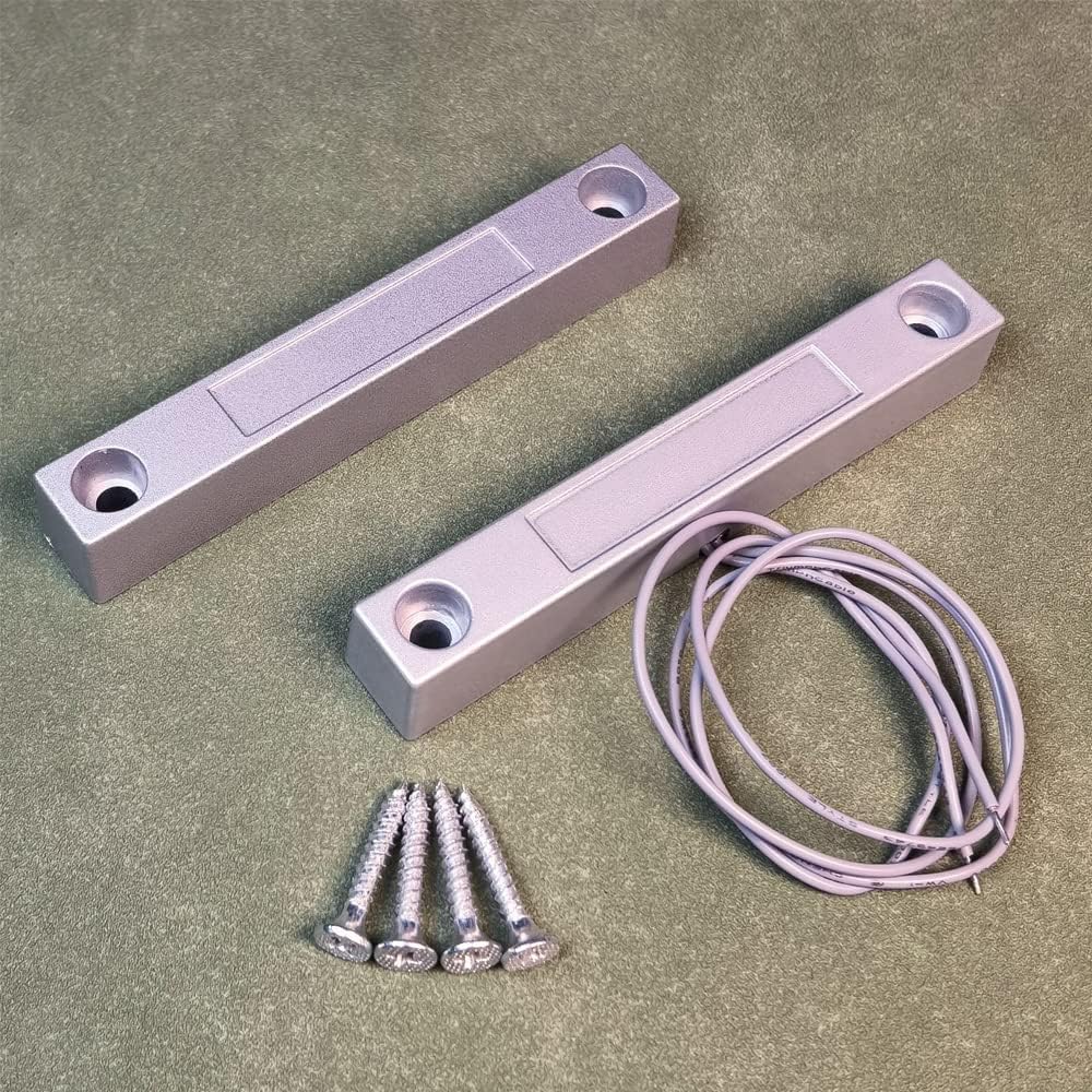 Home Security Wired Rolling Door Contact Magnetic Reed Switch MC-58 Alarm Sensor Magnetic Switch with 2 Wires for N.C. Applications
