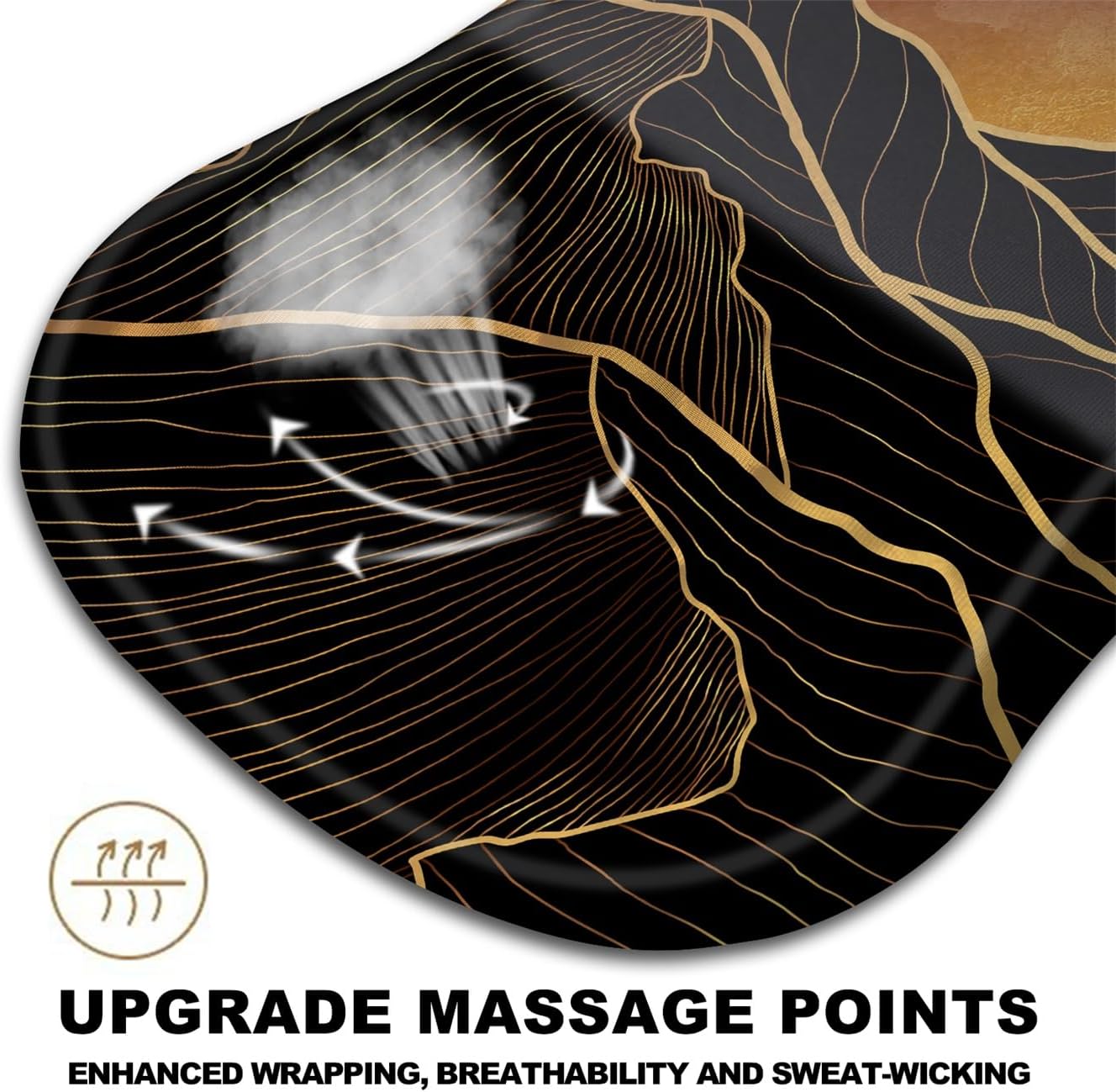 Mouse Pad Wrist Support, Ergonomic Mouse Pad with Massage Dot, Comfortable Computer Mouse Pad for Laptop, Wrist Rest Pain Relief Mousepad with Non-Slip PU Base for Office & Home, 12 x 8 in