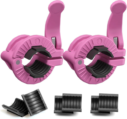 MAXRICH Barbell Clamp 1 inch Multiple Sizes & Adjustable Weight Clips for Quick Release Barbell Collars