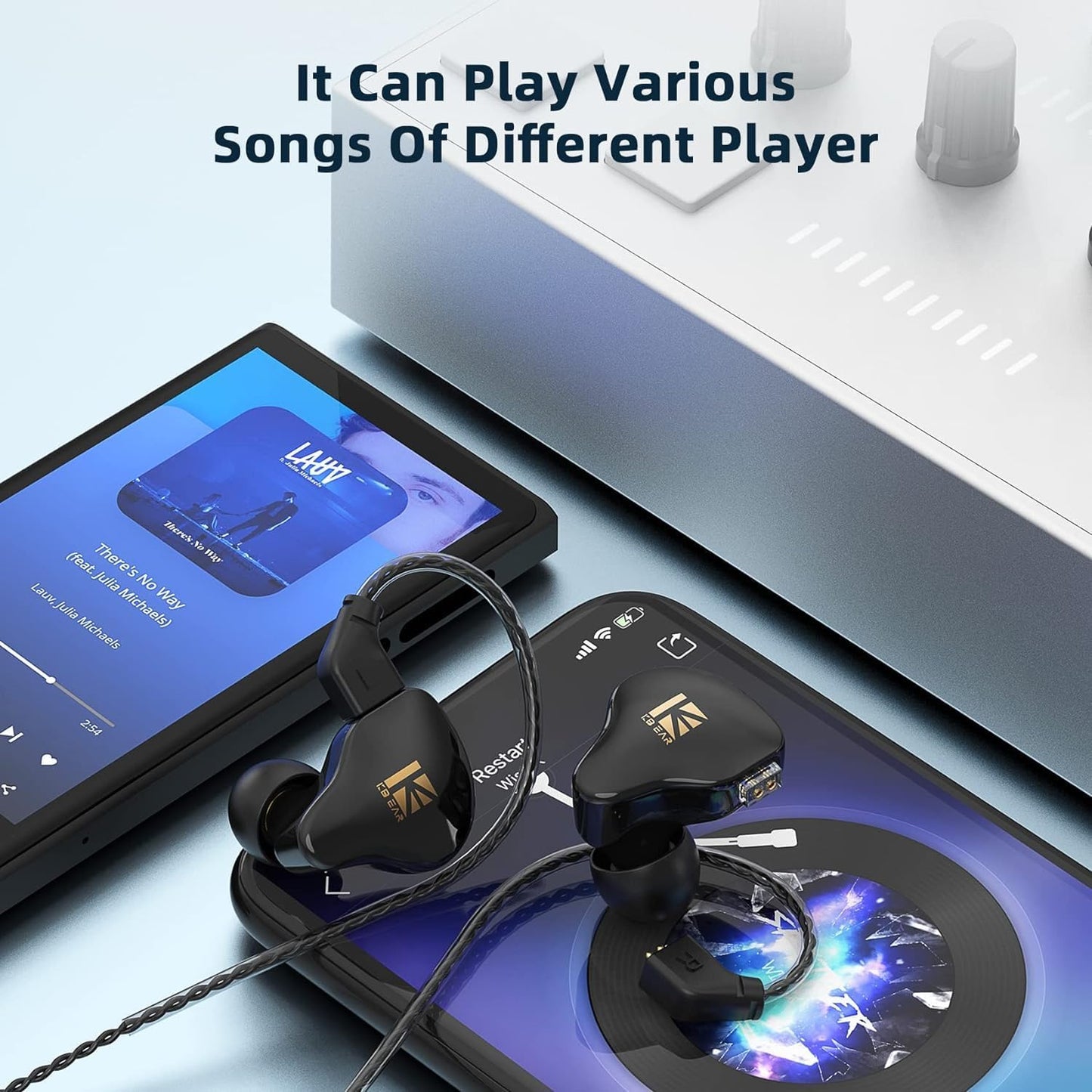 KBEAR KS1 USB C Headphones Wired Earbuds, Crystal Clear Sound Earphones for iPhone 15 Pro Max Plus Samsung Galaxy s23 s22 s21 s20 Ultra, High Resolution Headphone for Singers Musician