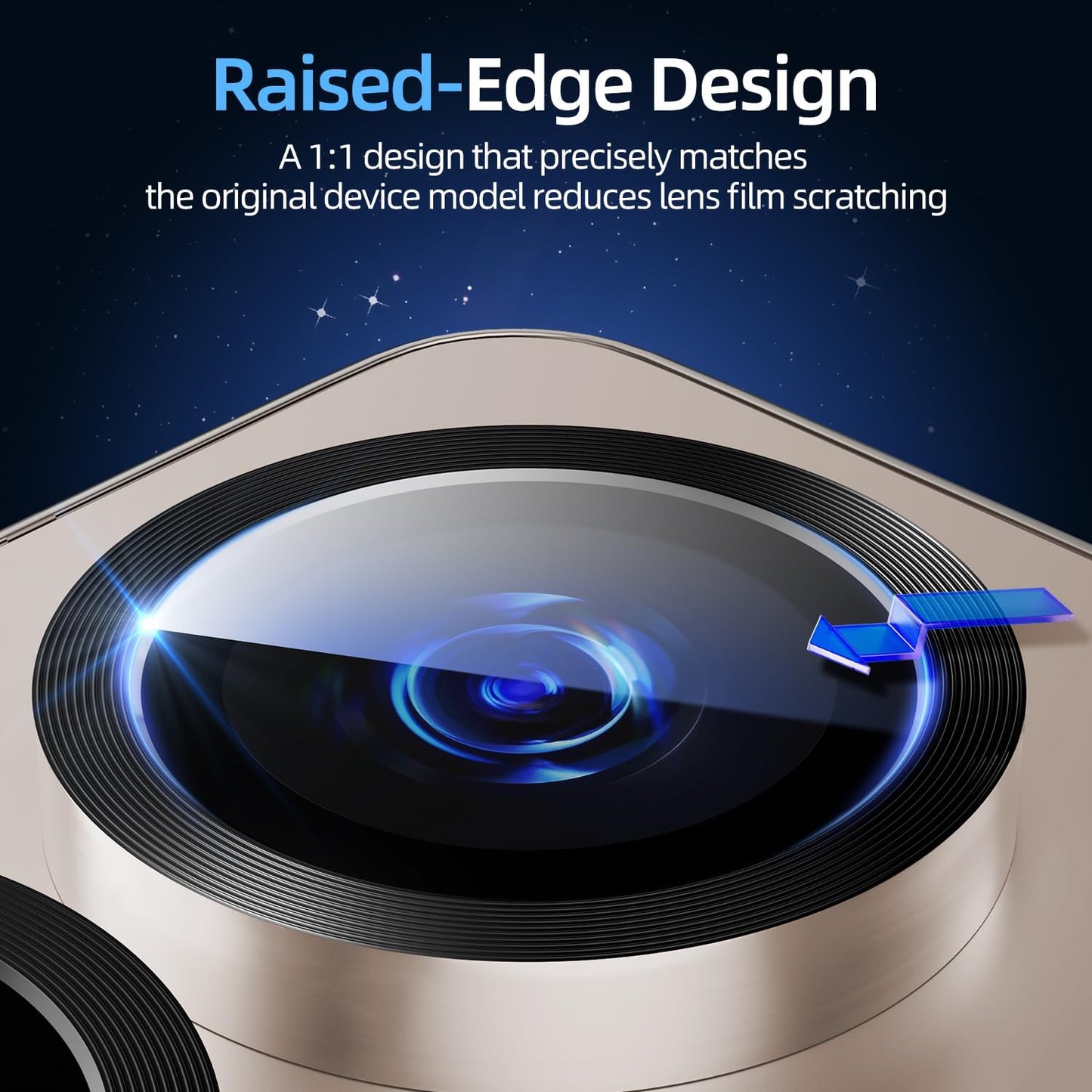 X-it Camera Lens Protector for Samsung S25, 9H Tempered Glass, Independent Metal Aluminum Edge Original Protection Design, Suitable for Phone Case, Anti-scratch, Anti-reflective,PinkGold