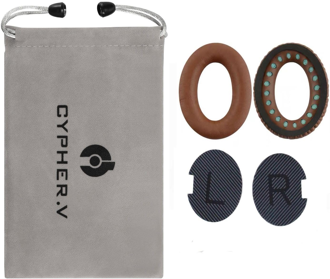 Headphones Replacement Ear Pads,for Bose Quietcomfort QC15 QC25 QC35 35 ii-(Brown)