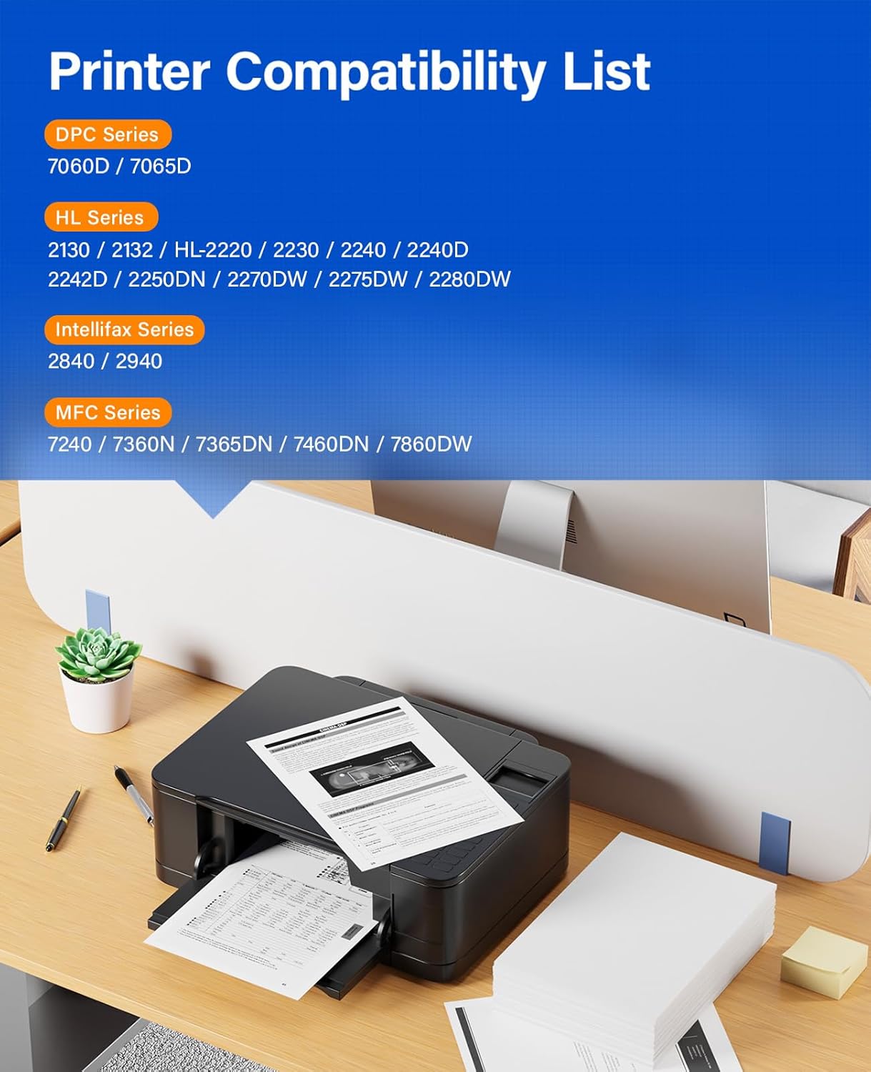 DR420 Drum Unit(Not Toner)Replacement Compatible for Brother DR420 DR-420 Imaging Drum HL-2270DW HL-2280DW HL-2230 MFC-7360N MFC-7860DW DCP-7065DN Intellifax 2840 2940 MFC-7240 HL-2240D Printer 2-Pack