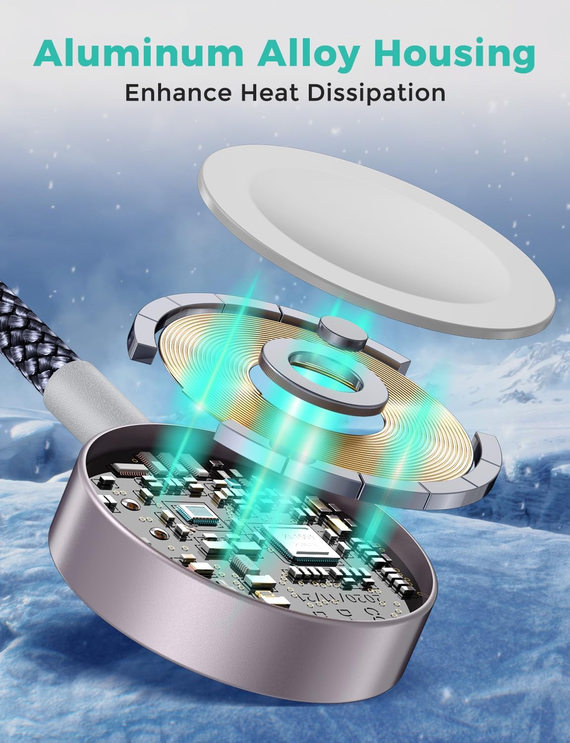 Travel Essentials,Upgraded 3 in 2 USB C Cable for Apple Watch Charger/iPhone Charger,Multi Charging Cable,RV Camping Essentials,Portable for iWatch Series 10-2/Ultra/SE& iPhone 16-12-4FT