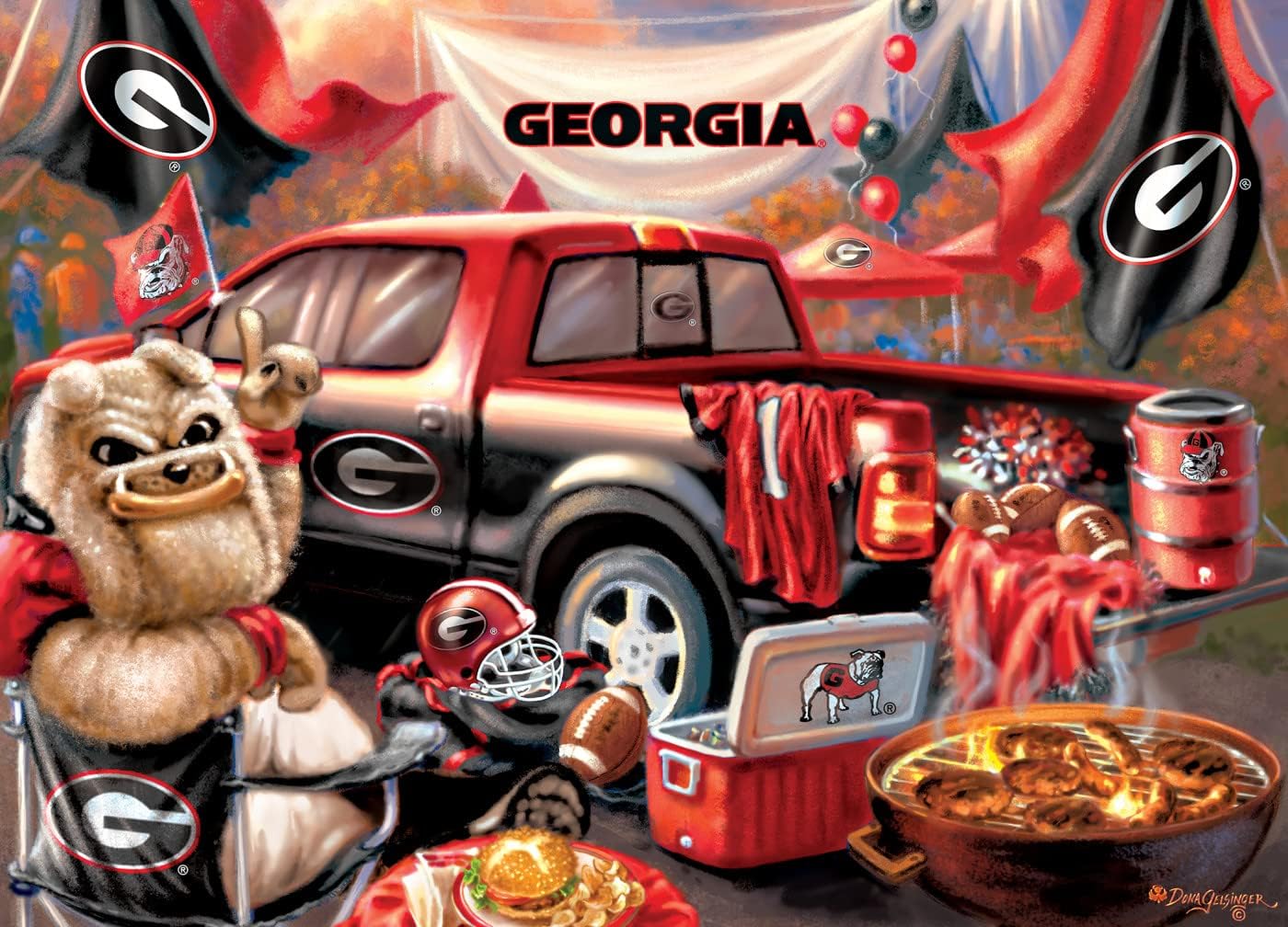 Masterpieces NCAA-Teams Unisex-Adult 1000-Piece Gameday Tailgate Puzzle