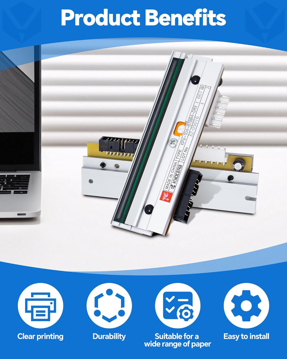 PHD20-2278-01 Genuine Printhead for Datamax I-4212E Mark II, New OEM Print Head Replacement for Datamax-O'Neil Barcode Thermal Label Printer 203dpi Optimal Performance High Speed Low Temperature