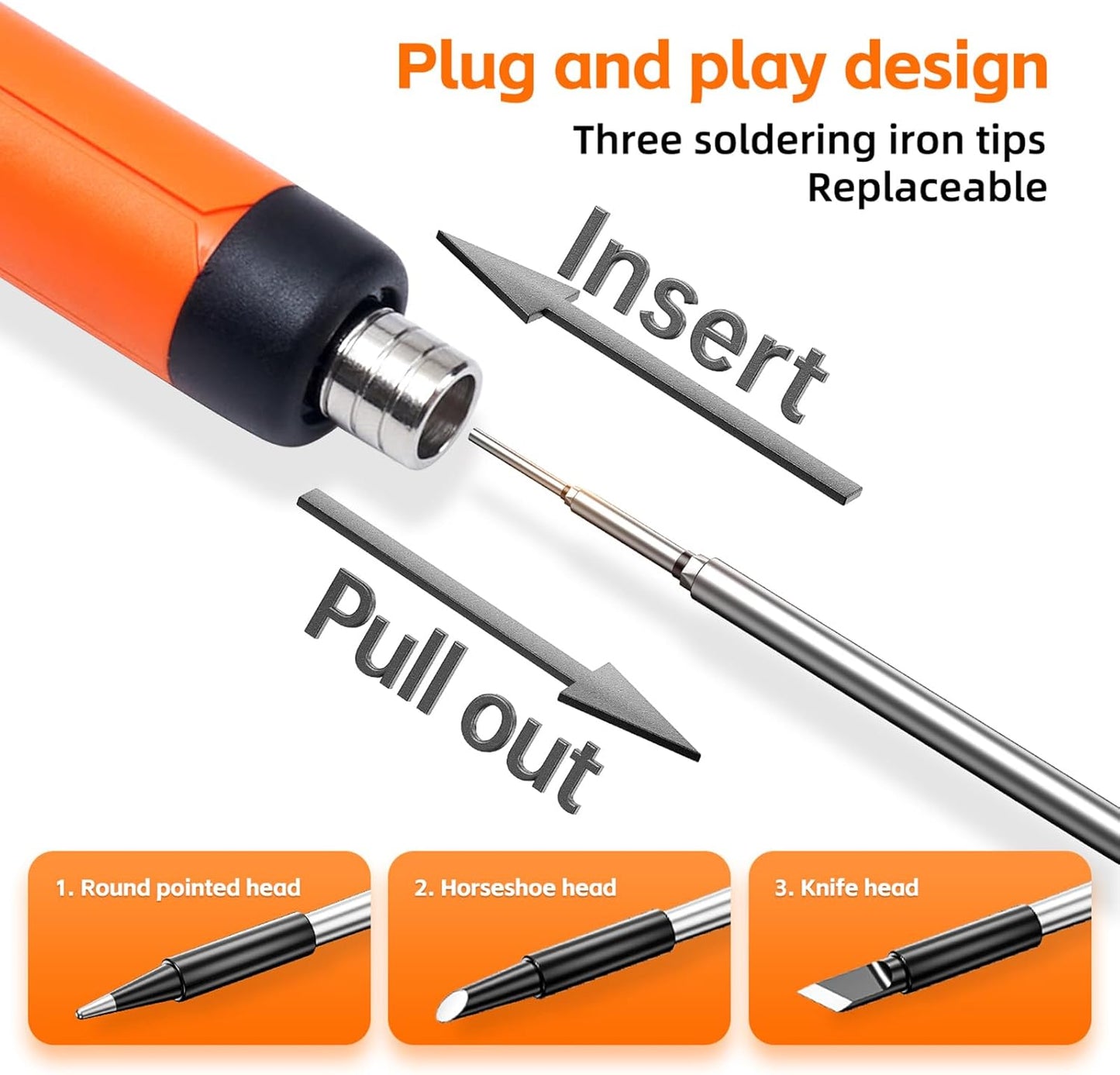 Rechargeable Soldering iron Kit,1000mah USB Wireless Electric Soldering,Cordless Portable,Suitable for DIY and home appliance repair (LCD)