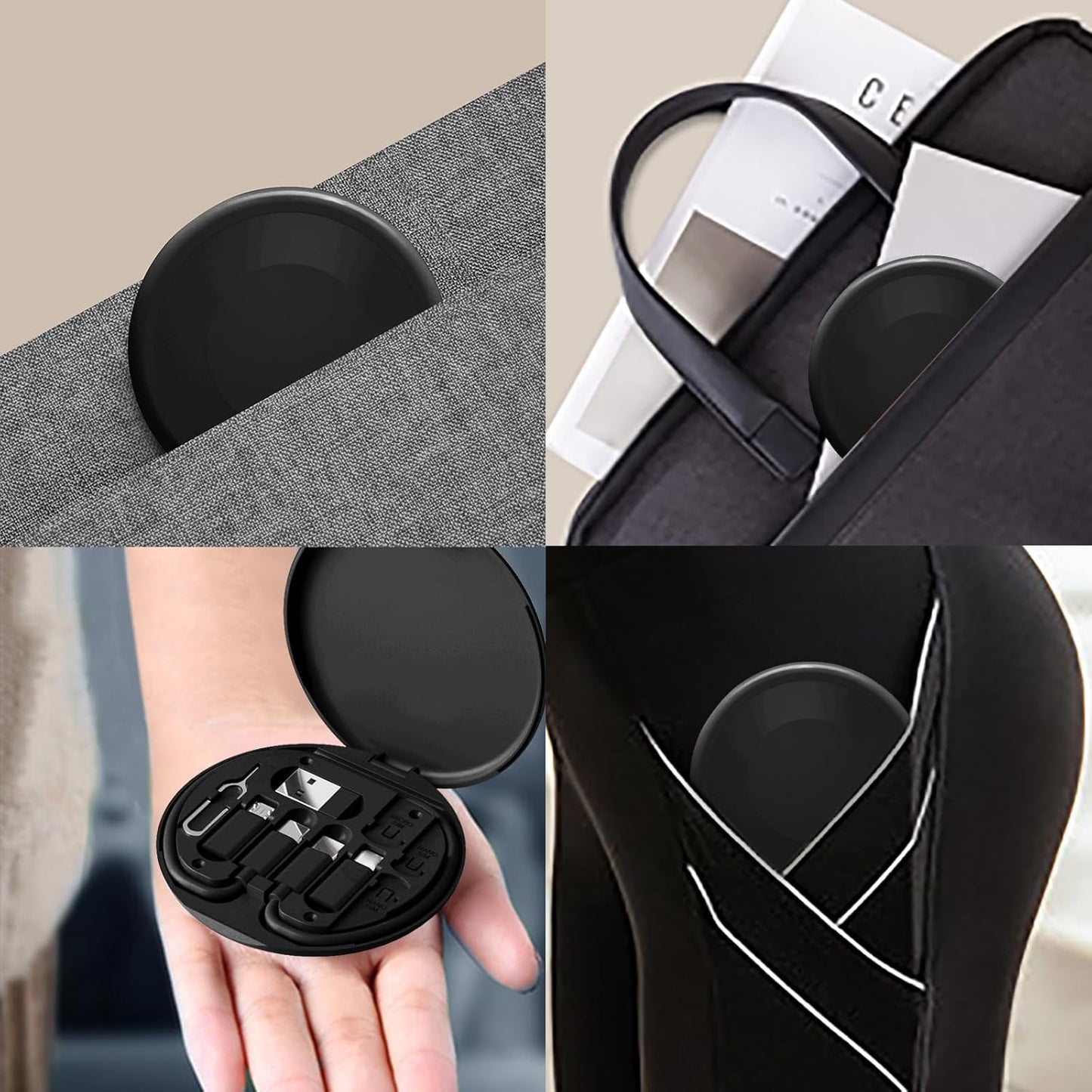 USB C to USB Adapter, USB-C Adapter Kit Contains Multiple OTG Adapters for Type C Male, USB A to C Male Cable, Micro USB to Type C, Equipped with SIM Extractor and Phone Stand