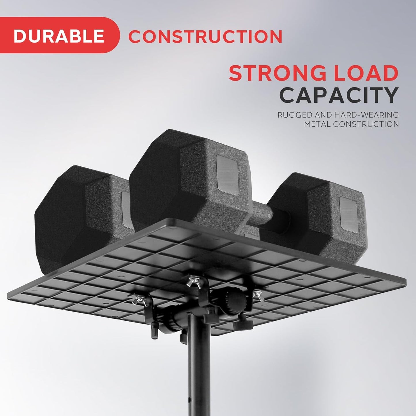 Pyle Universal Projector Stand – Adjustable Tripod for Laptop, DJ Gear, Projectors – Heavy-Duty, Portable – Height Adjustable 28" to 46" – Ideal for Stage, Studio, Office, Events