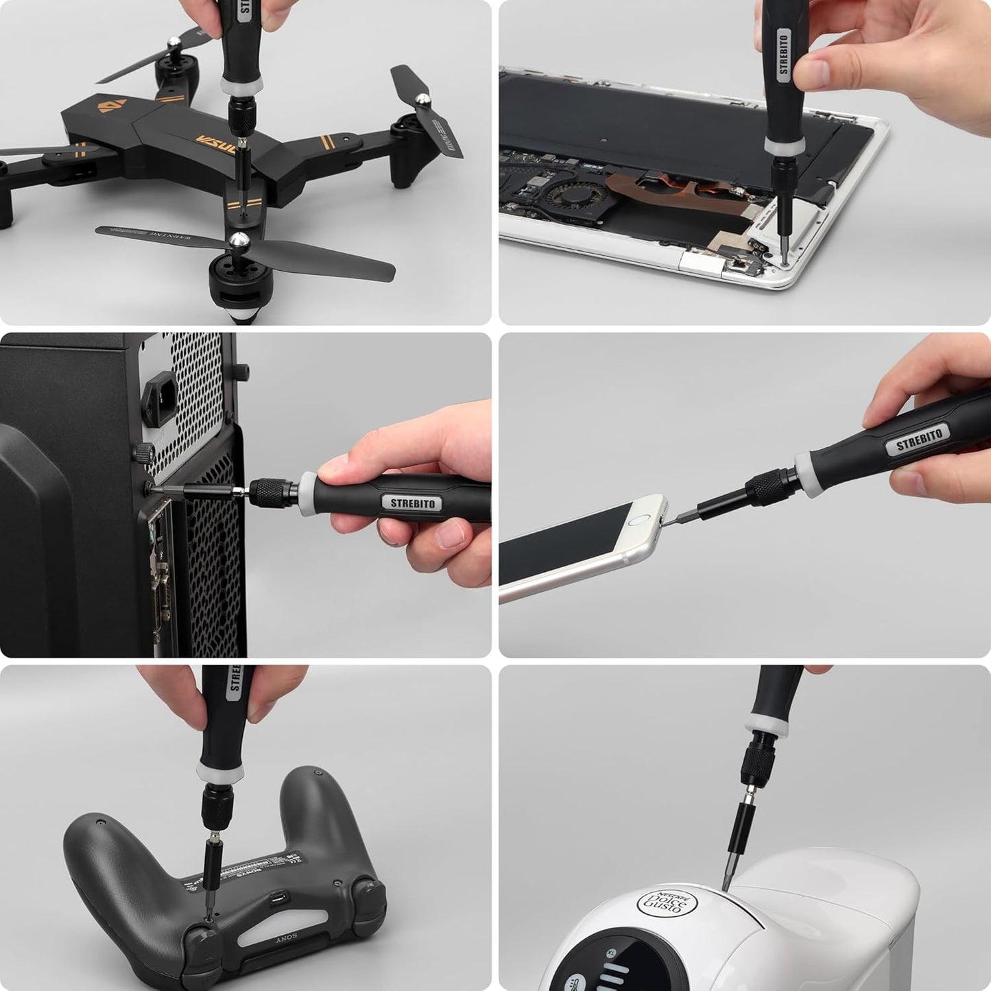 STREBITO Precision Screwdriver Set 153 in 1 Small Screwdriver Set with Case, Magnetic Screwdriver Electronic Toolkit - PC, Laptop, Cell Phone, Macbook, Game Controller, RC & Computer Repair Tool Kit