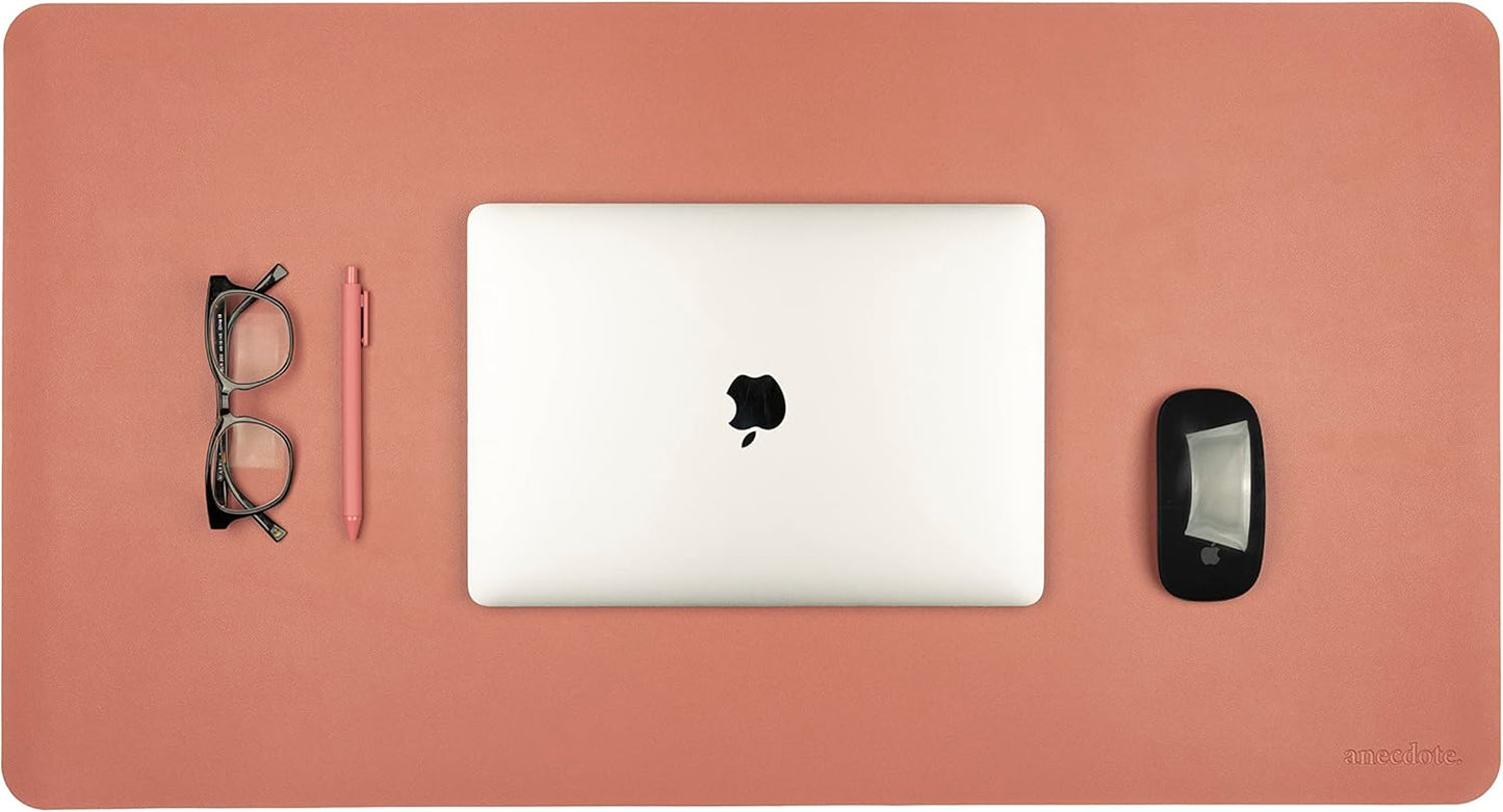 ANECDOTE Vegan Leather Desk Pad - 31.5"x17" Desk Mat for Your Office. This Quality Large Mouse Pad has Chic Elegance, Professional Look & Satisfying Touch - The Perfect Leather Mouse Pad for You!