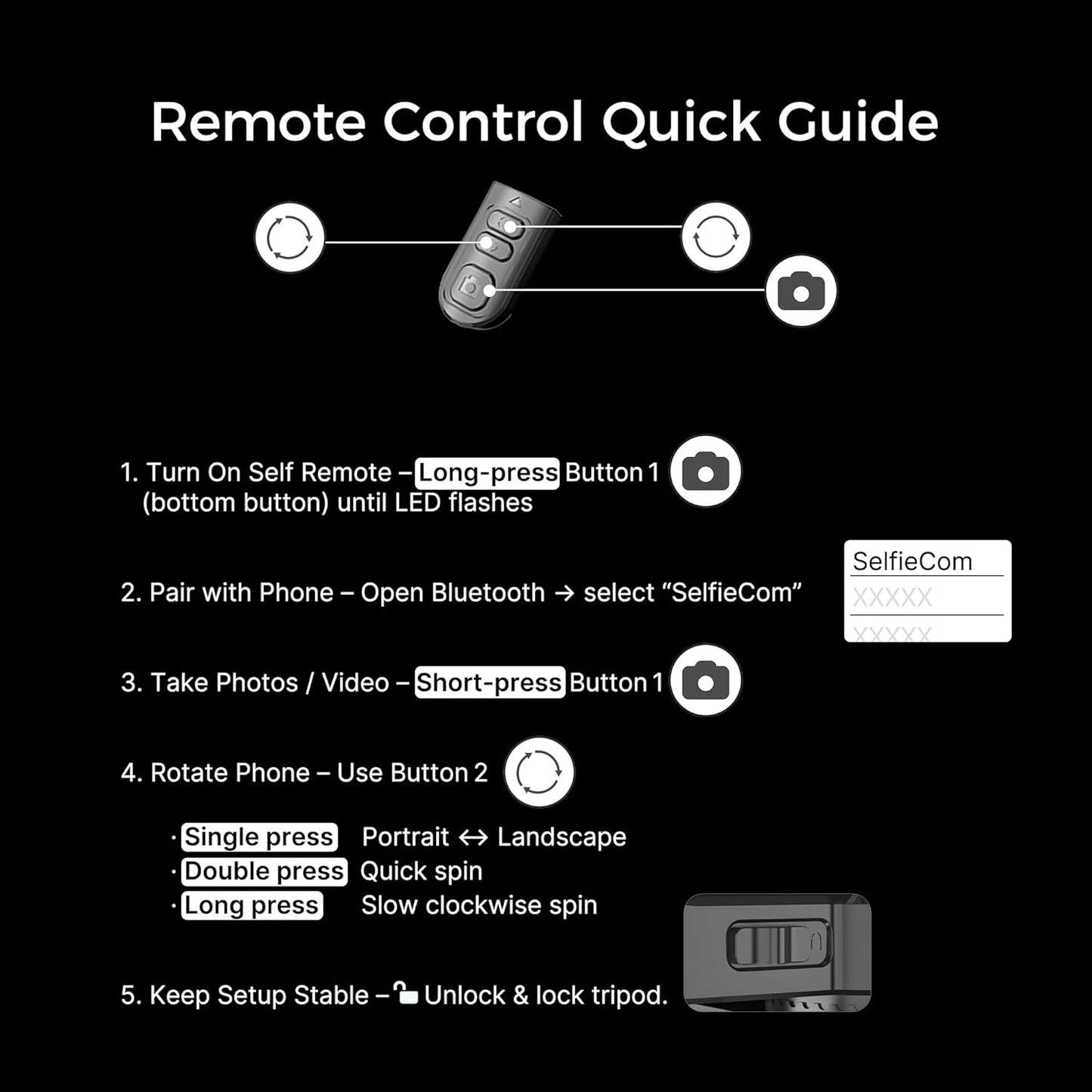 Auto Face Tracking Tripod & 360° Rotating Selfie Stick with Light, Smart AI Motion Sensor, Facial Recognition, 1-Axis Gimbal Stabilizer Phone Holder for iPhone/Android, TikTok Video Recording/Vlog