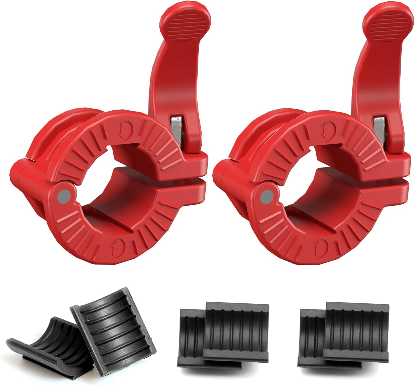 MAXRICH Barbell Clamp 1 inch Multiple Sizes & Adjustable Weight Clips for Quick Release Barbell Collars