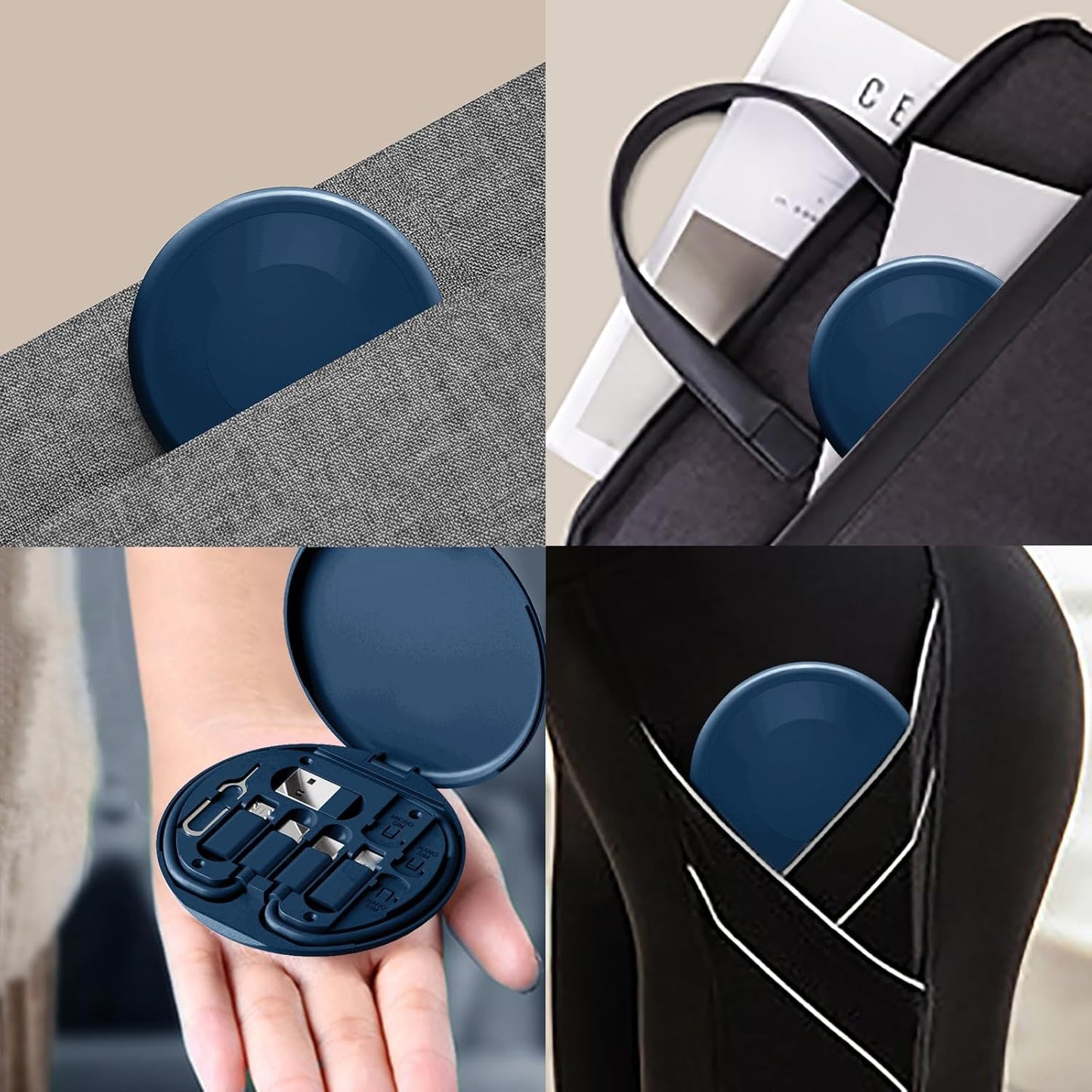 USB C to USB Adapter, USB-C Adapter Kit Contains Multiple OTG Adapters for Type C Male, USB A to C Male Cable, Micro USB to Type C, Equipped with SIM Extractor and Phone Stand