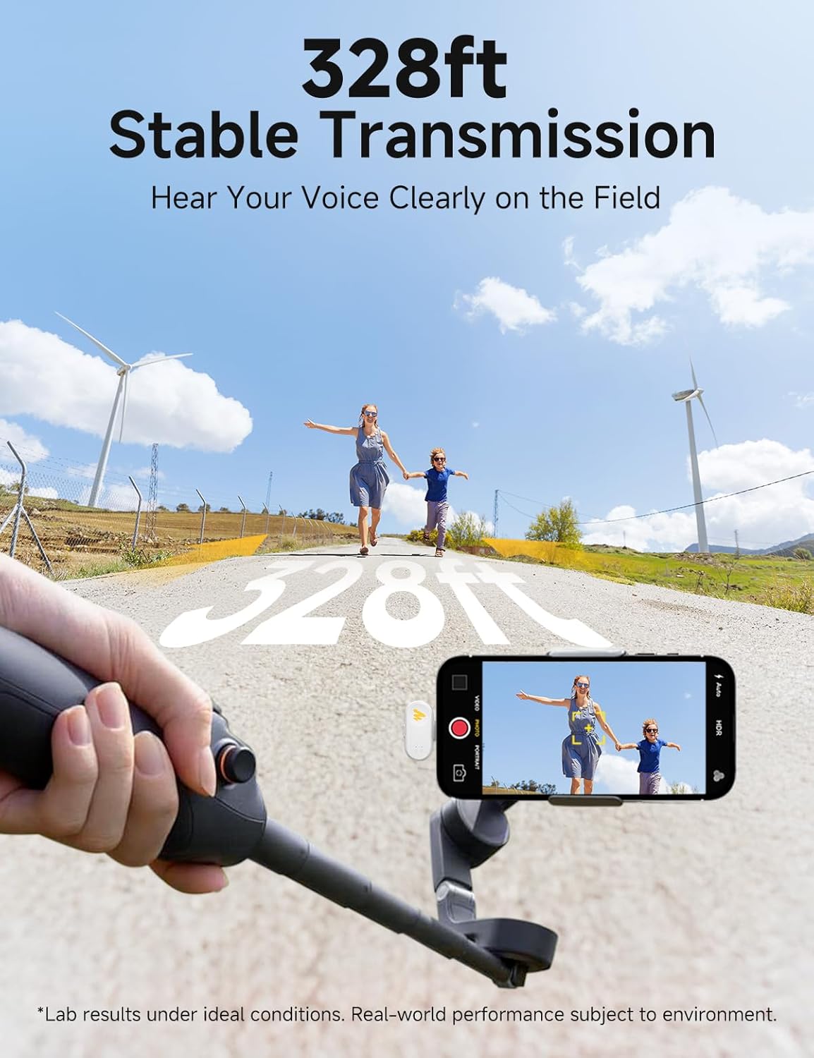 MAONO Wave T1 Mini Wireless Lavalier Microphone for iPhone 16 15 Android Tablet with USB-C Plug, Noise Cancellation, AI Voice Filter, 30H Used with Charging Case for Video Recording TikTok-White