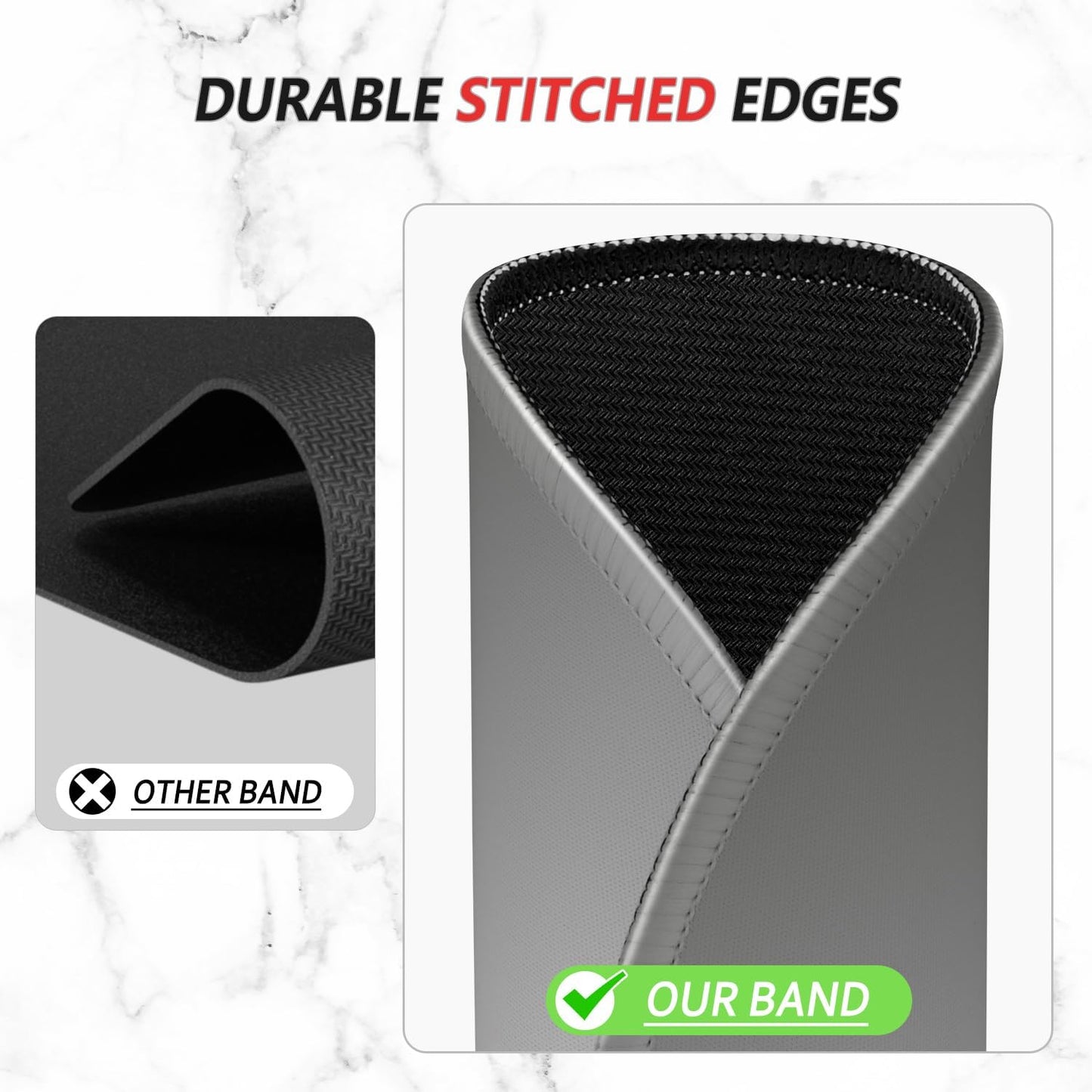 ITNRSIIET Mouse Pad Non-Slip Rubber Base Smooth Surface Stitched Edges Waterproof Durable Compatible with All Mice for Office & Gaming, Desk Accessory, Diameter 8.7 inch, Ash Gradient