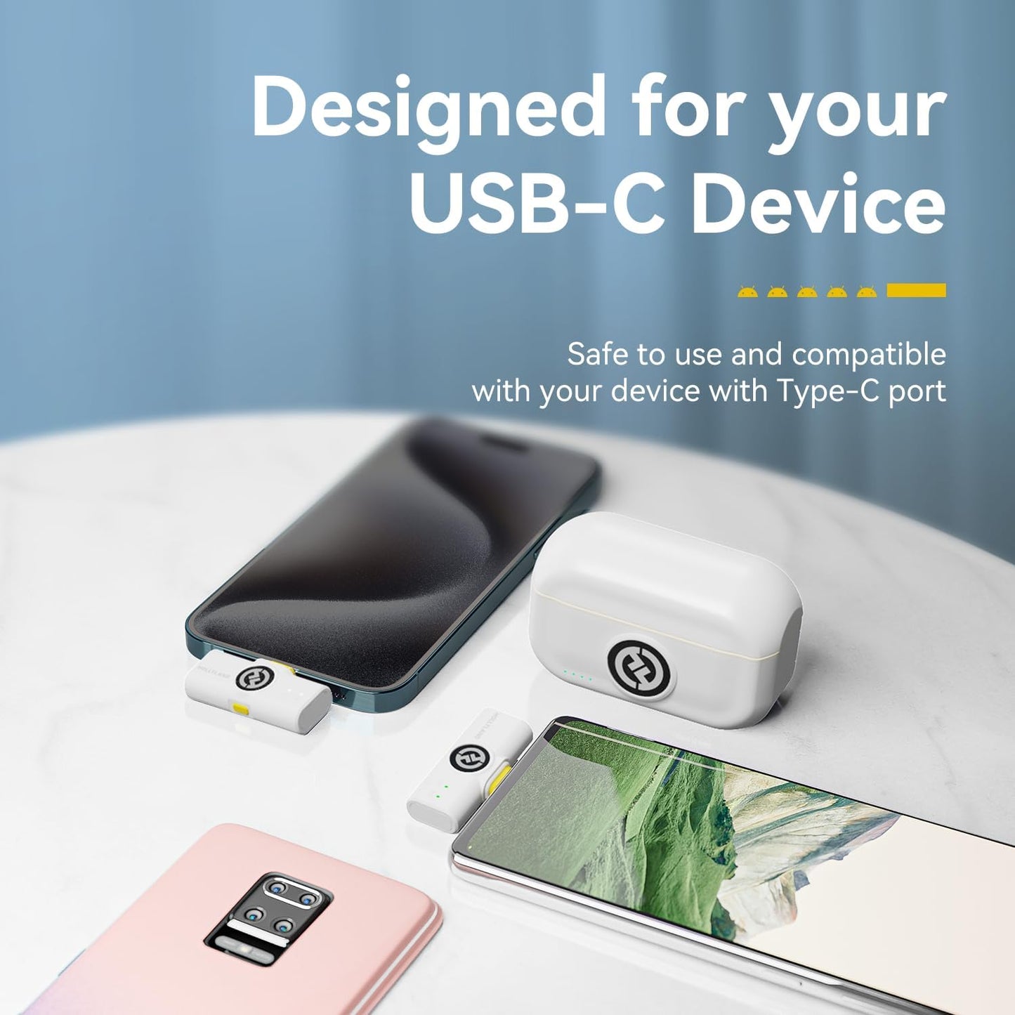 Hollyland Lark M2 Wireless Lavalier Microphone for iPhone15/16& Android, USB C Mini Lapel Microphone Wireless, 1000ft Range, Hi-Fi Audio, Noise Cancellation, 30H Battery for Video Recording, Streaming