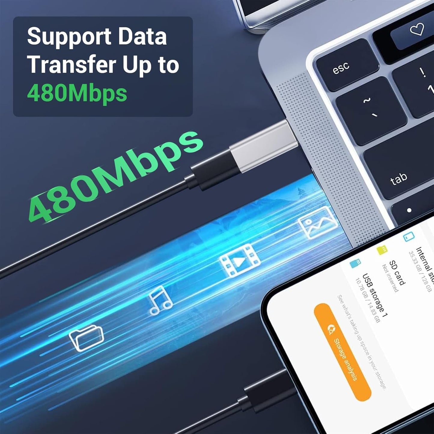 Temdan 4 Pack Lightning to USB C Adapter for iPhone 15/16 Pro/Pro Max/Plus, Samsung S24, Serial Adapter, Type C Charger Connector Cable, Accessories - Silver