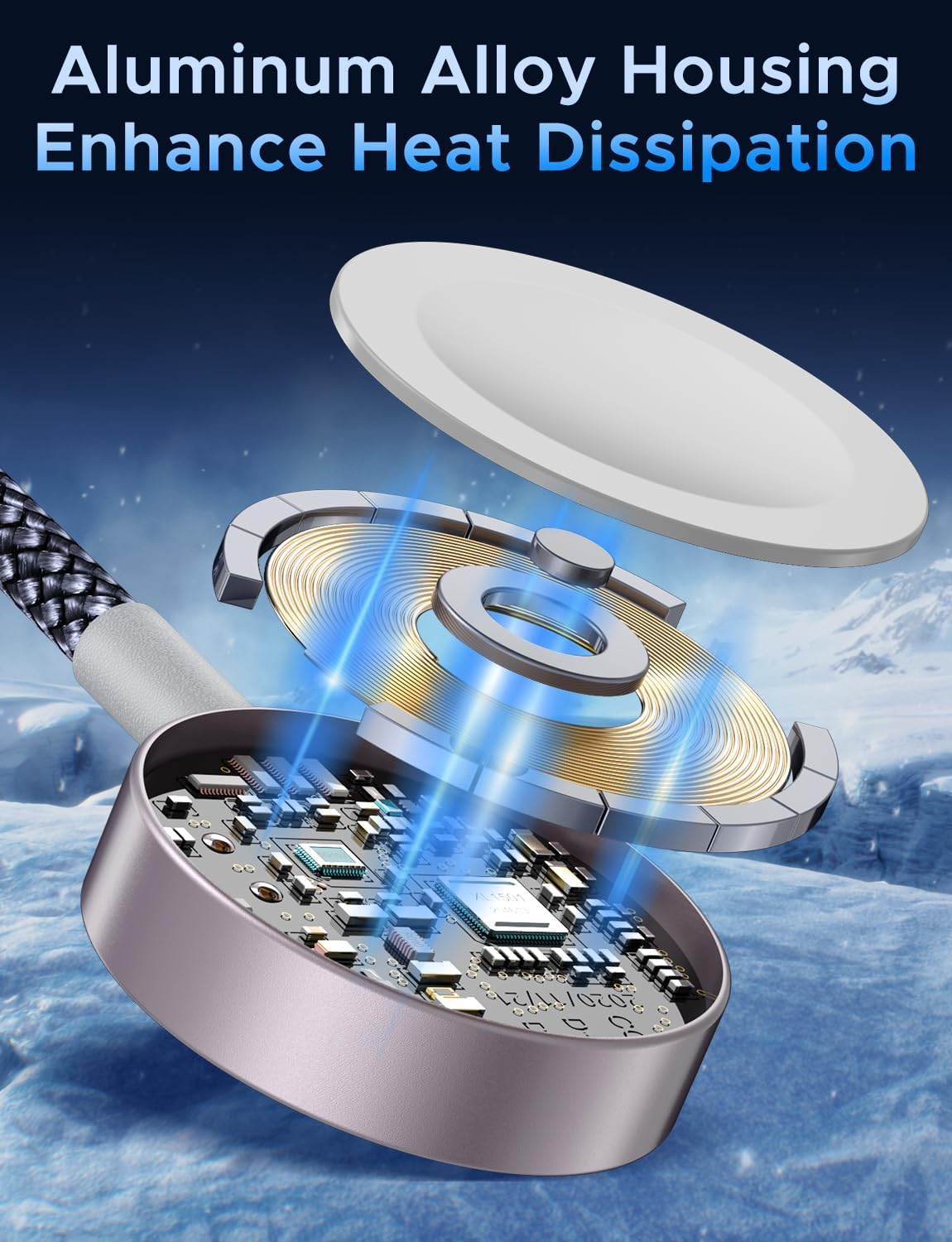 2Pack Upgraded 3 in 2 USB C Cable for Apple Watch Charger iPhone Charger USB C Multi Fast Charging Cable Compatible with iWatch Ultra/SE/10/9/8/7/6/5/4/3/2/1 & iPhone 16/15/14/13/12/11/Galaxy S23-4FT