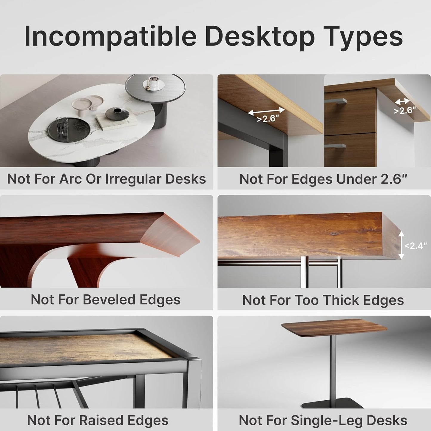 Desk Extender Tray, 24" x 12" Clamp On Desk Shelf, Desk Extension with Storage Drawer, Table Desk Arm Rest, Clamp On Keyboard Tray for Office and Home, Workstation Organizer, Medium, White