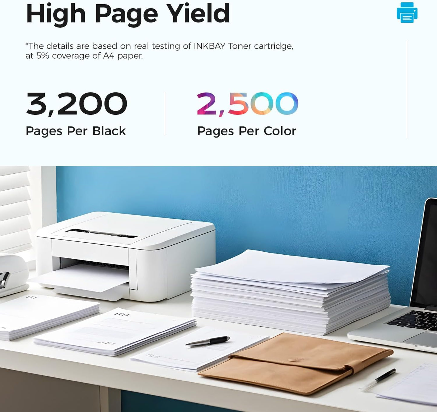 218X Toner Cartridge (with Chip) High Yield 4 Pack Replacement for HP 218X W2180X 218A W2180A Works with HP Color Laserjet Pro 3201dw MFP 3301fdw 3301sdw 3301cdw Printer Ink Black Cyan Yellow Magenta