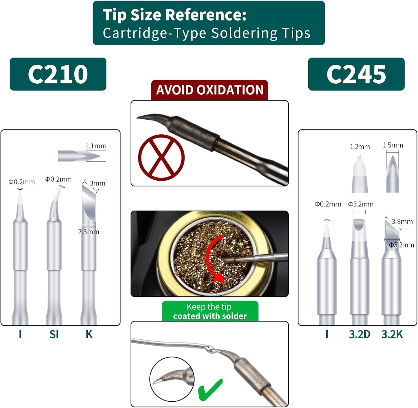 YIHUA 982 Precision Soldering Iron Station Kit with Digital LCD Display, 210 Soldering Tip Cartridge Compatible, Solder Wire Dispenser and, 4 Memory Channels, Auto Shutdown, Rapid Heating