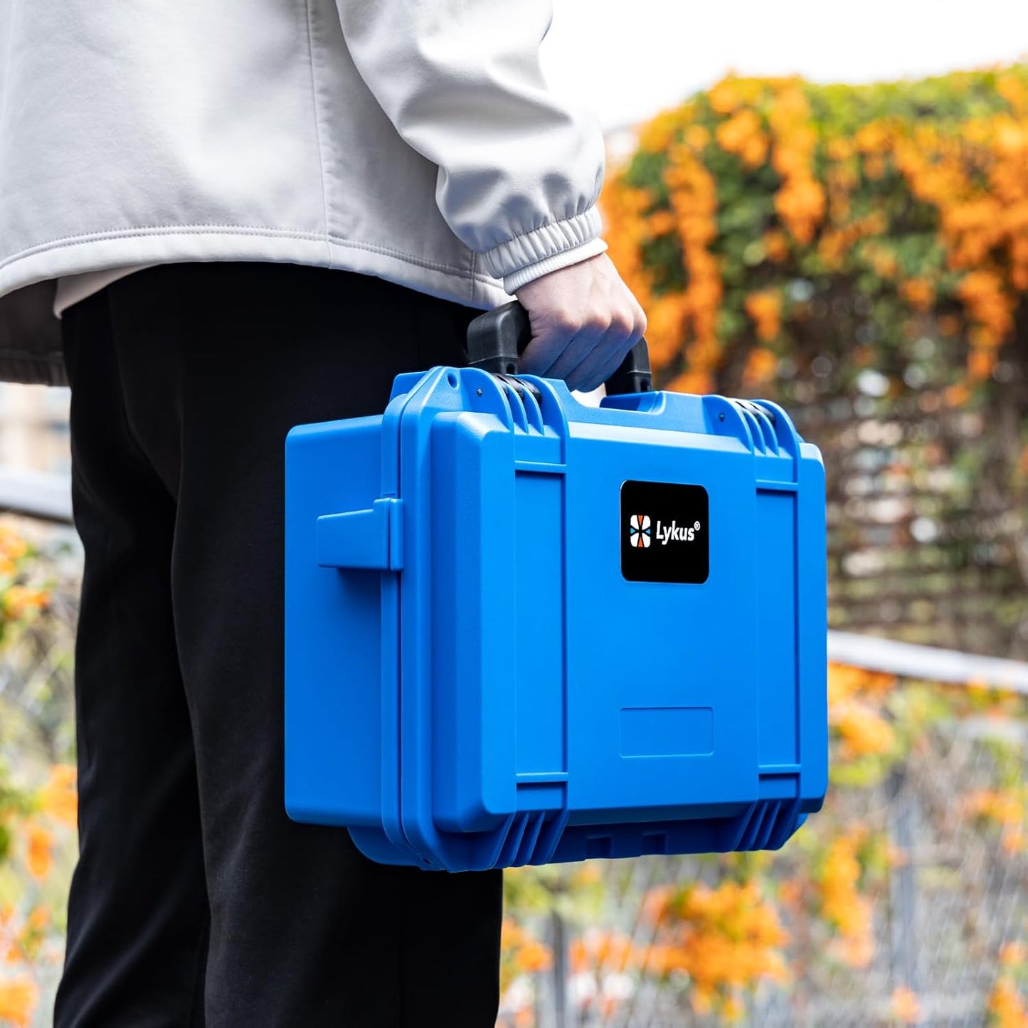 Lykus HC-3310 Waterproof Hard Case with Customizable Foam Insert, Interior Size 12.99x8.27x5.31 in, Suitable for pistol,camera,lens,drone,mic,flashlight,telescope,action cam,electronics,tools,and more