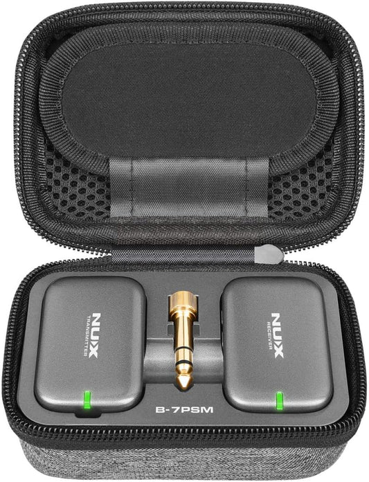 NUX B-7PSM 5.8 GHz Wireless in-Ear Monitor System, Stereo IEM,Charging Case Included, Stereo Audio transmitting, Designed for Live Shows and Band Rehearsals,not Suitable for Personal Silent Practice