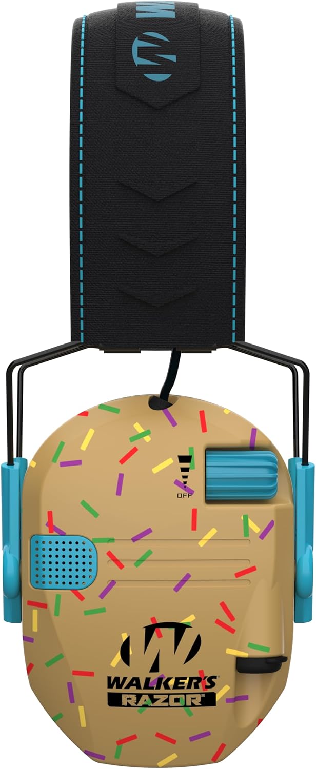 Walker's Razor Slim Ultra Low Profile Compact Design Adjustable Range Shooting Hunting Hearing Protection Electronic Earmuffs