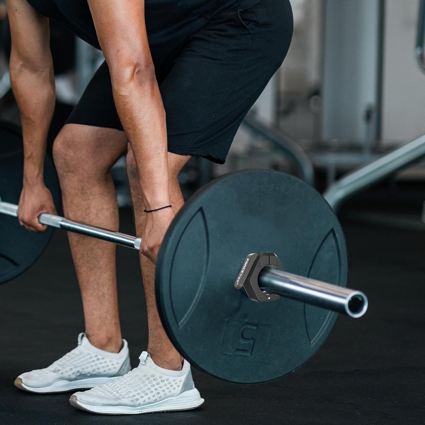 Magnetic Barbell Clamps 2 Inch Olympic – Quick Release Barbell Collars with Anti-Slip TPR Lining | Heavy Duty Weight Clips for Bars for Pro Gym Equipment