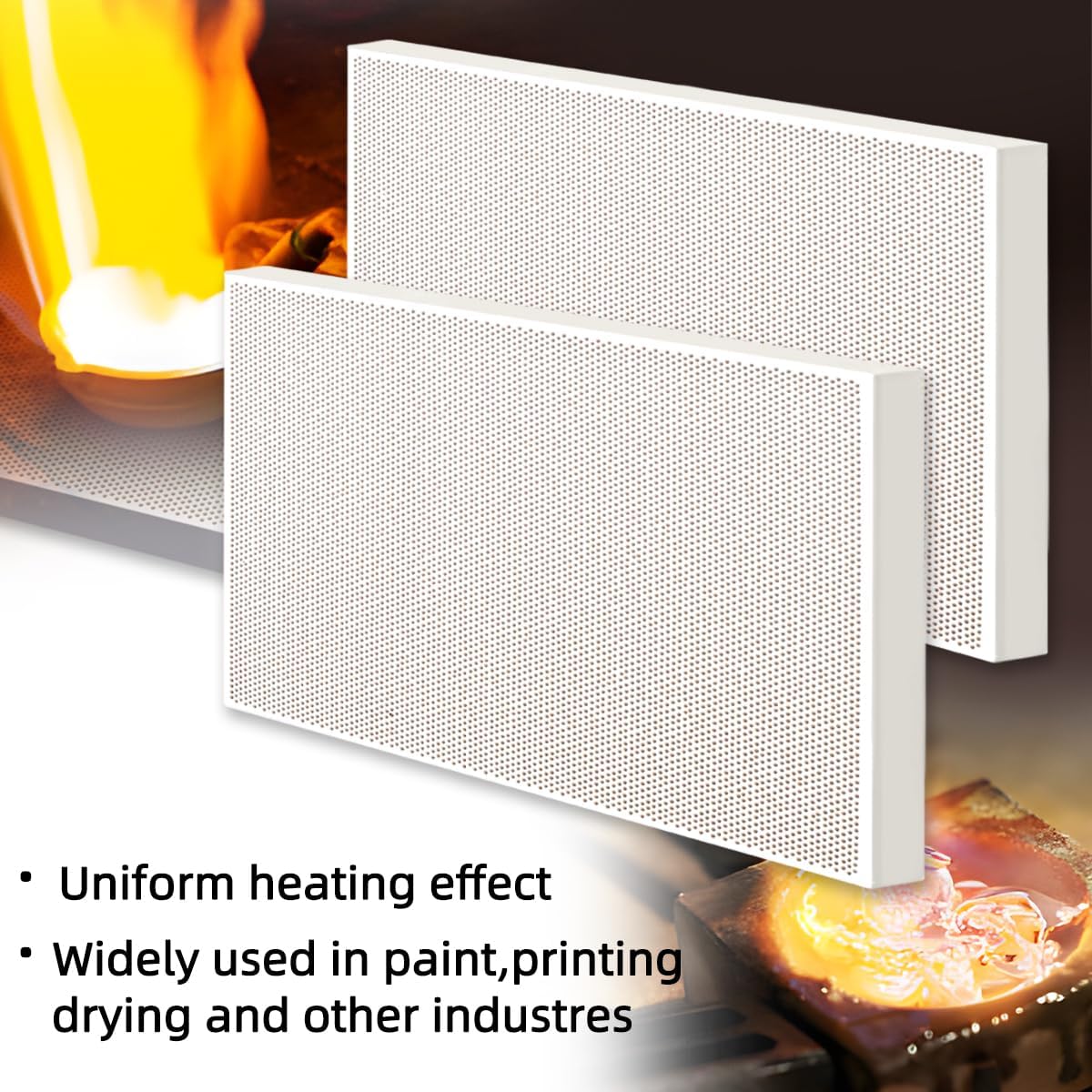 A square honeycomb ceramic welding plate Jewelry welding block Ceramic welding plate Welding parts, jewelry making, smelting and casting tools and more.